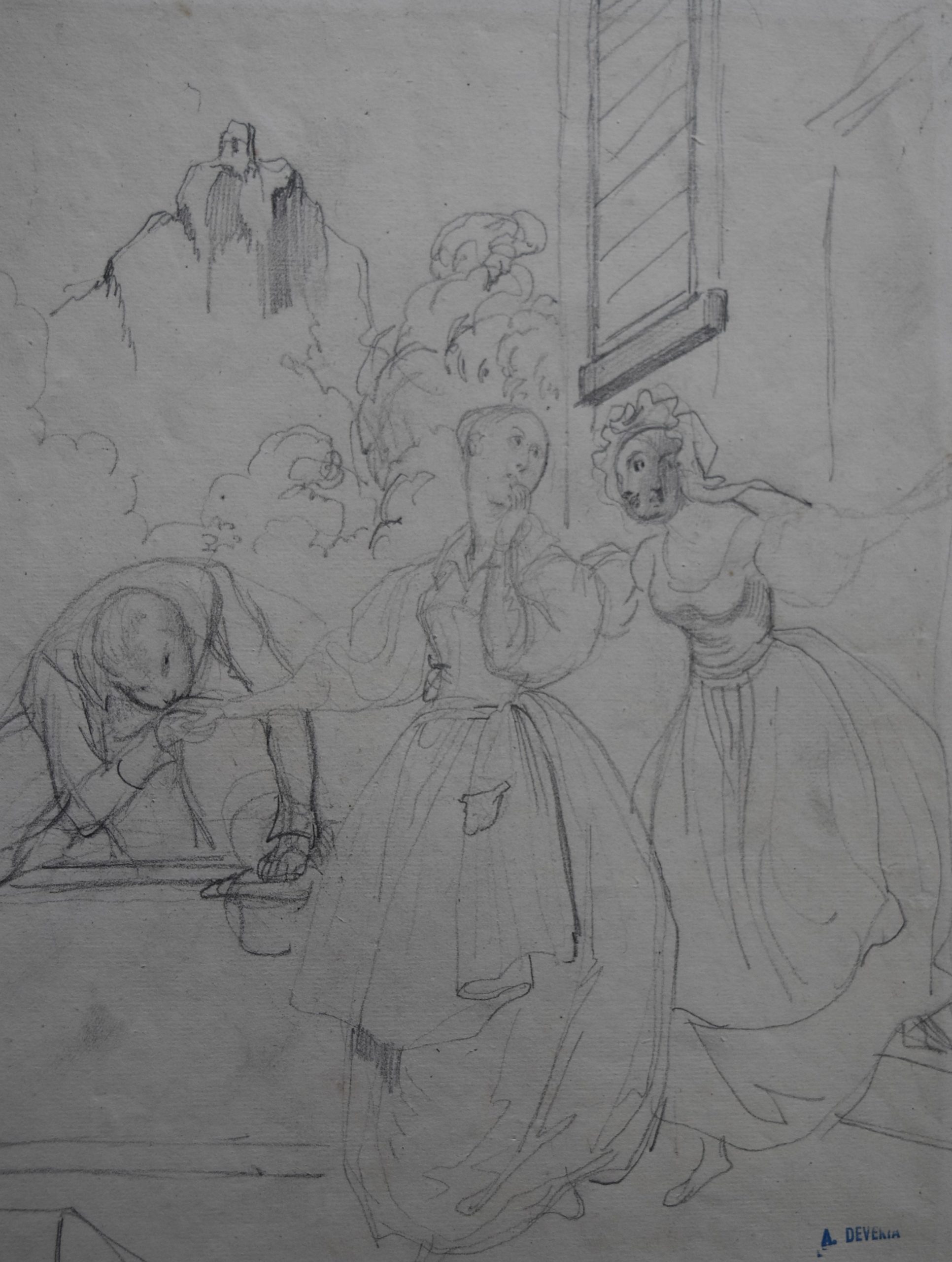 A Deveria la jeune fille et le galant