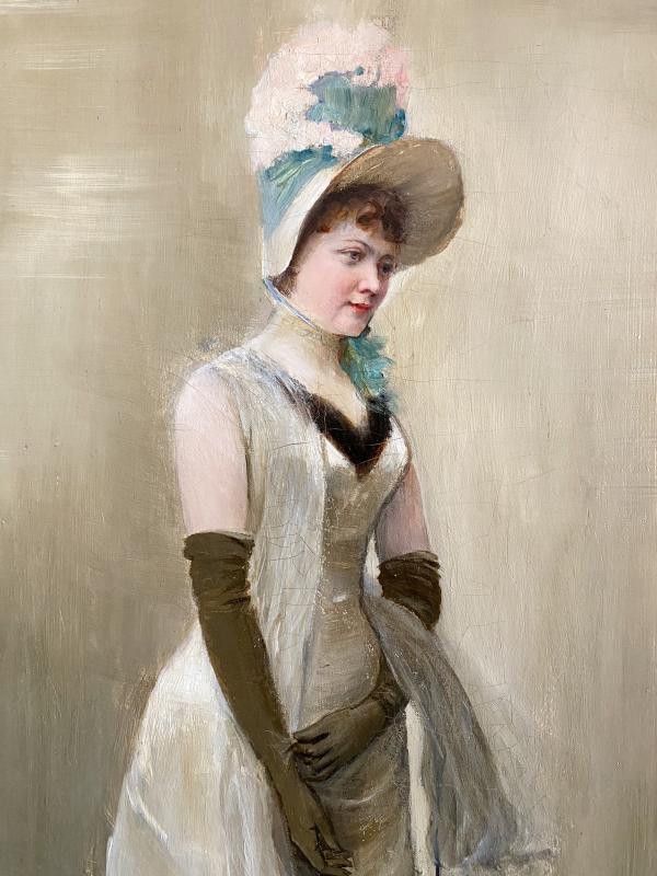 Élégante Au Chapeau Bibi Rose4