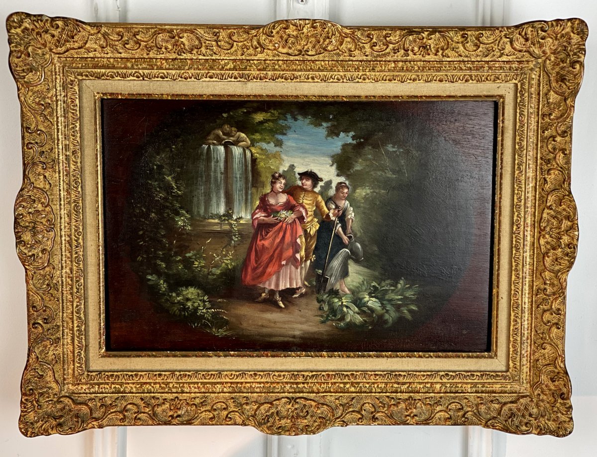 SCENE ROMANTIQUE AU JARDIN1