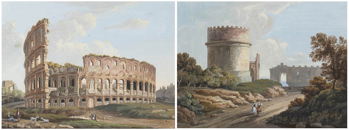old-paintingsonline-coppia-gouache-vedute-romane (1)