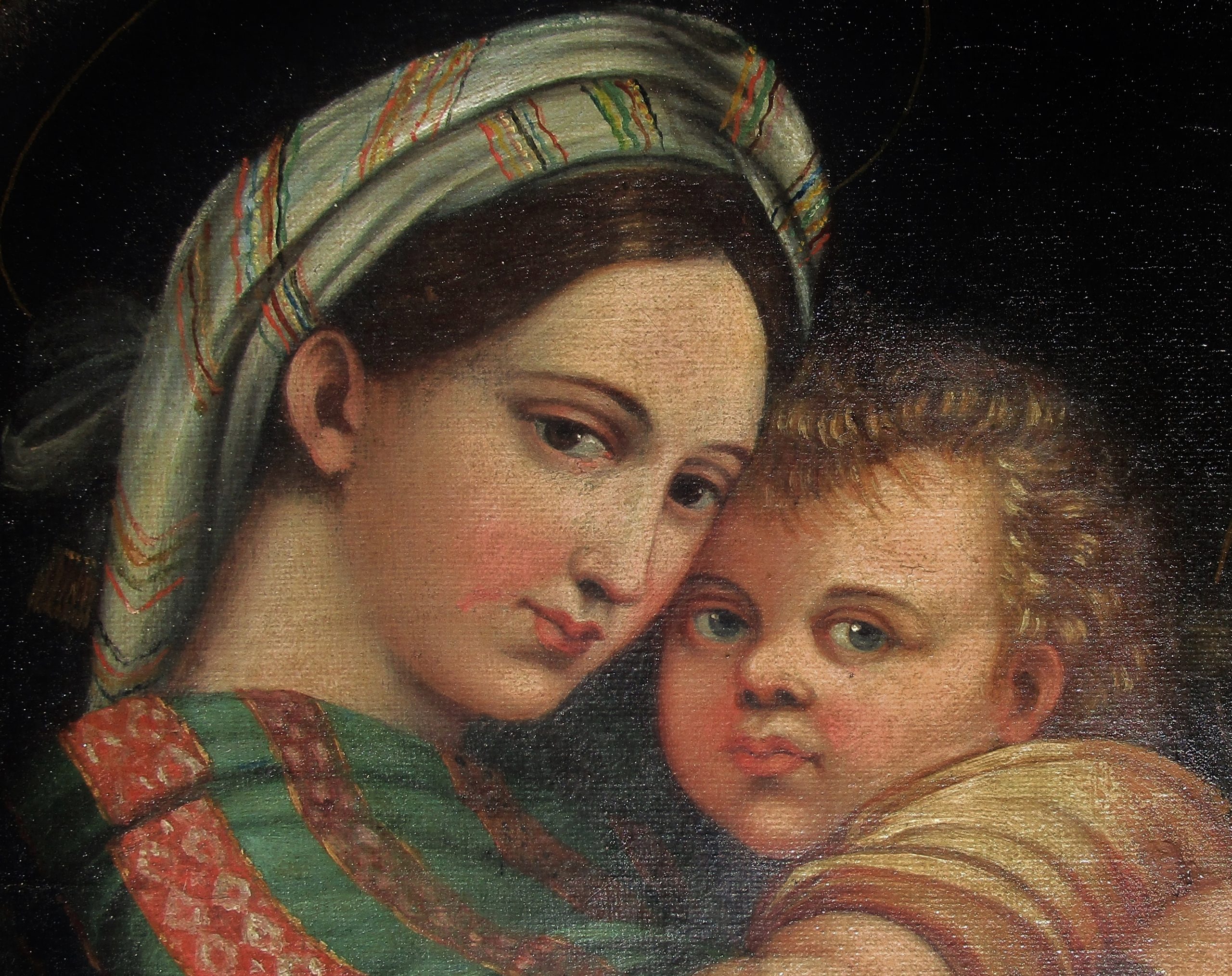 2 BEBES - Vierge à la chaise -23 03 21 108