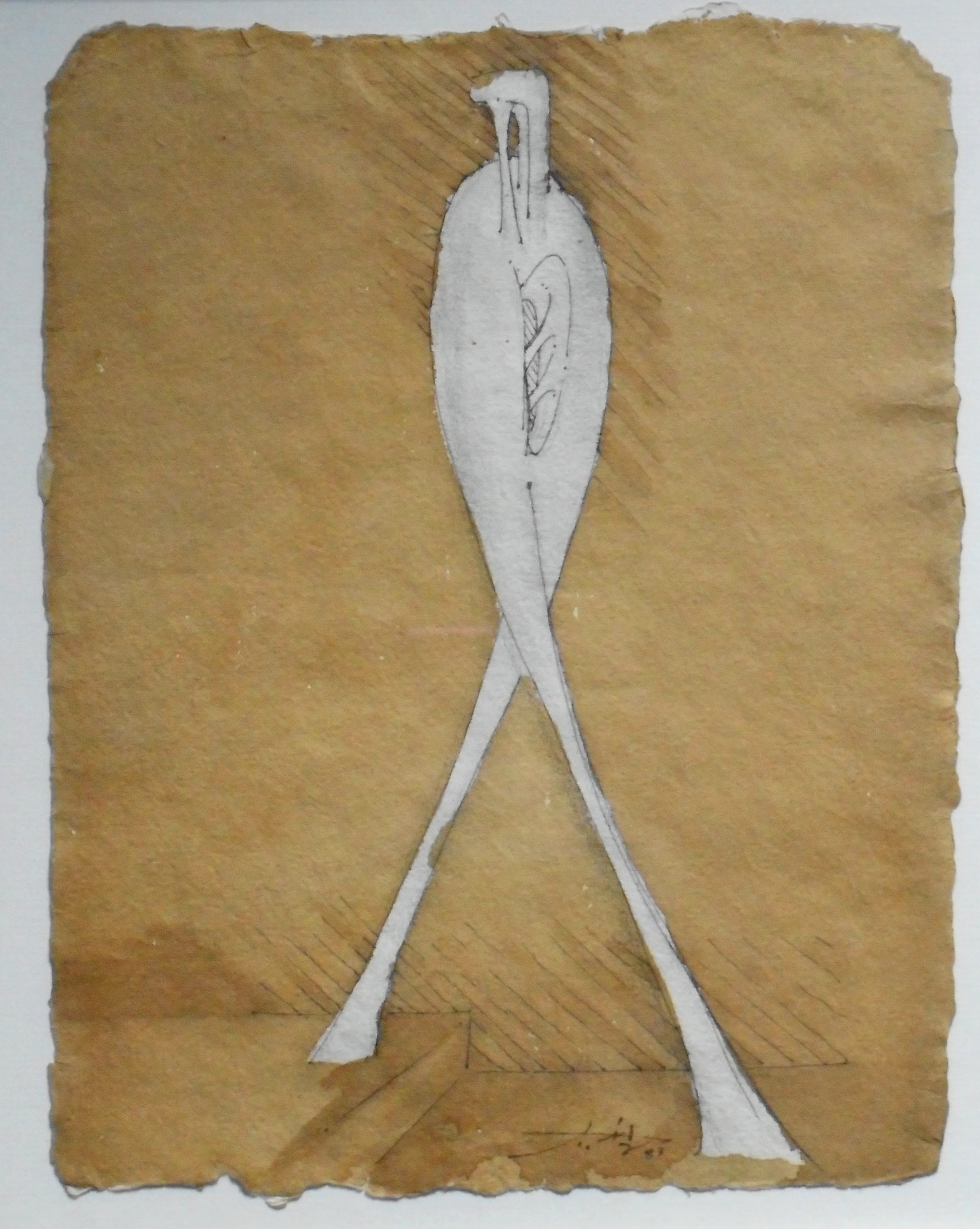 AUGUSTIN CARDENAS 30x23cm aquarelle datée 1983