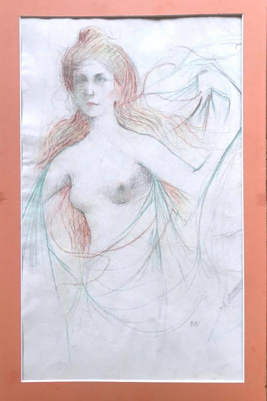 Femme Nue Aux Drapées 2