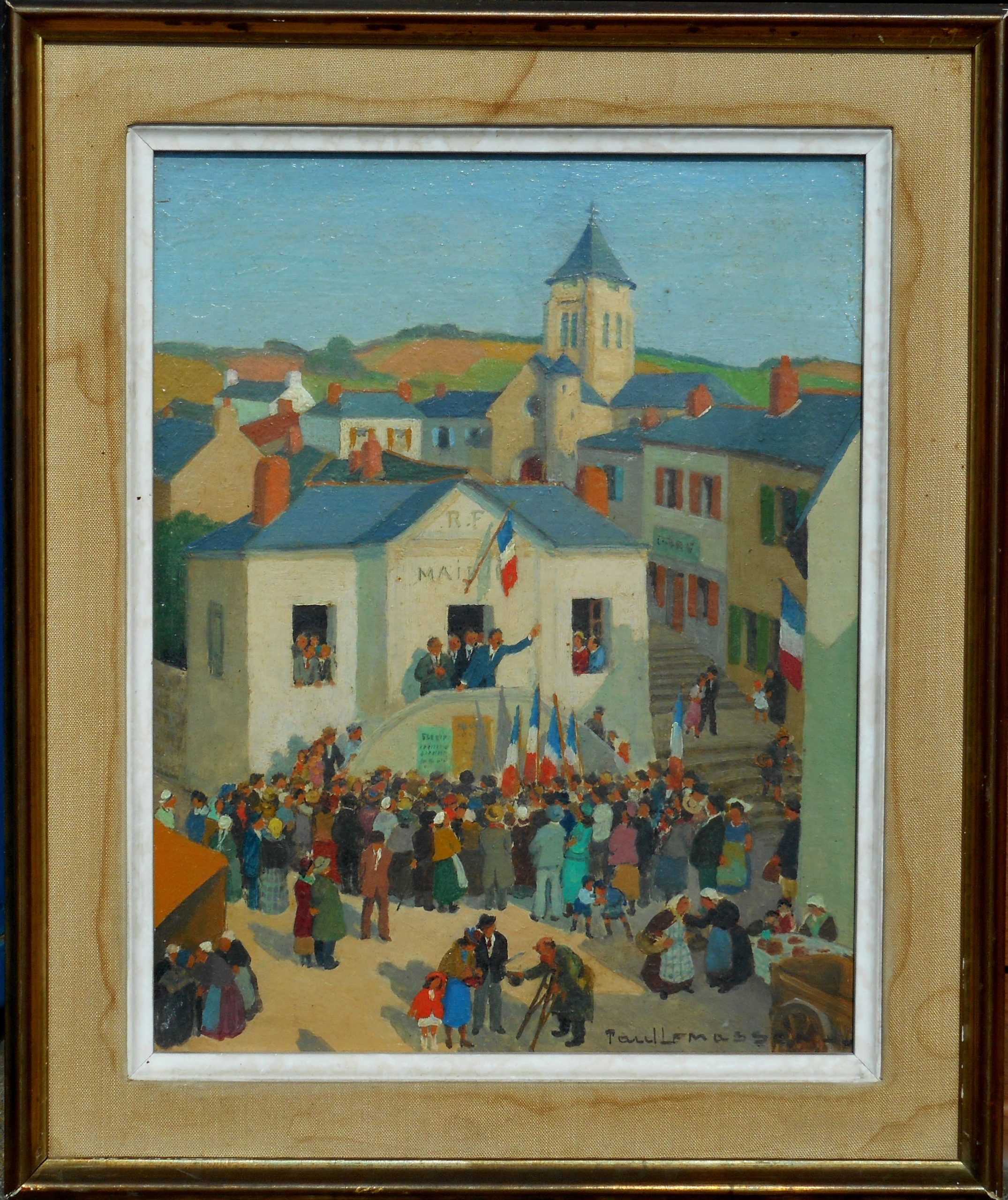 PAUL LEMASSON.J hsi 24x19cm (30x25cm enc) après 1946