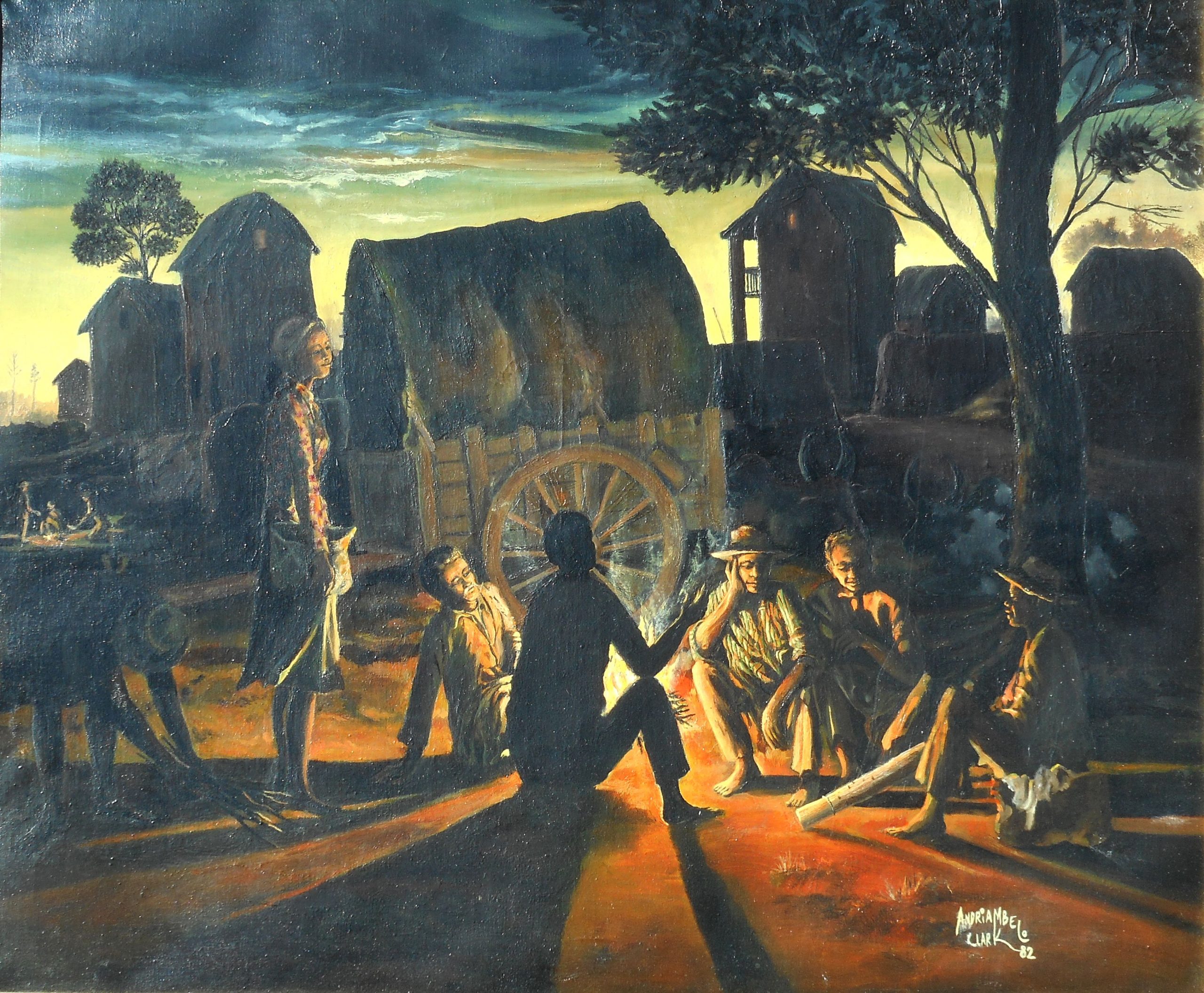 ANDRIAMBELO CLARK - hst 54x65cm 1982