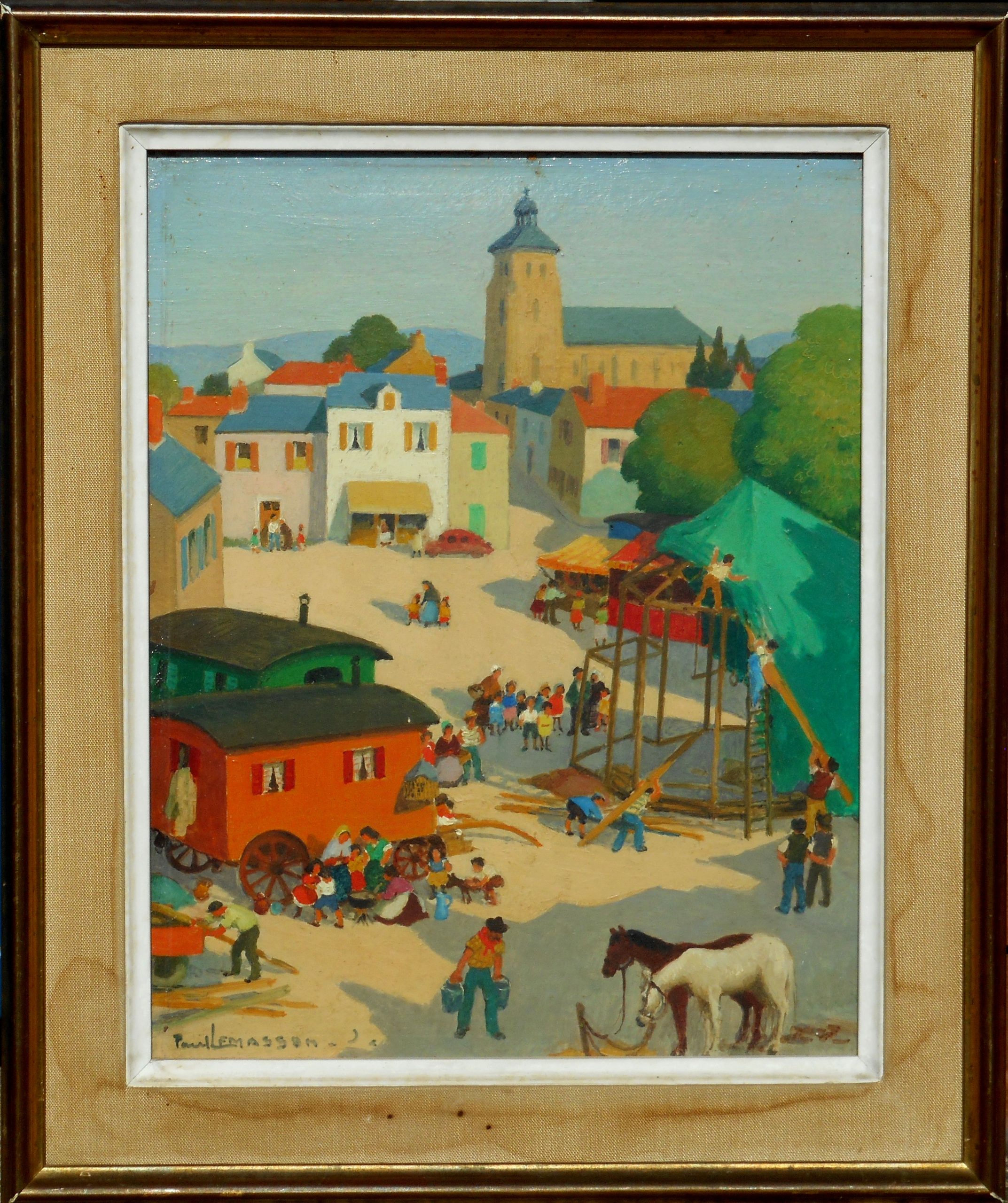PAUL LEMASSON hsi 24x19cm (30x25cm enc) après 1946