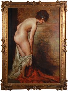 Emile Baes bathing nude by monartsgallery