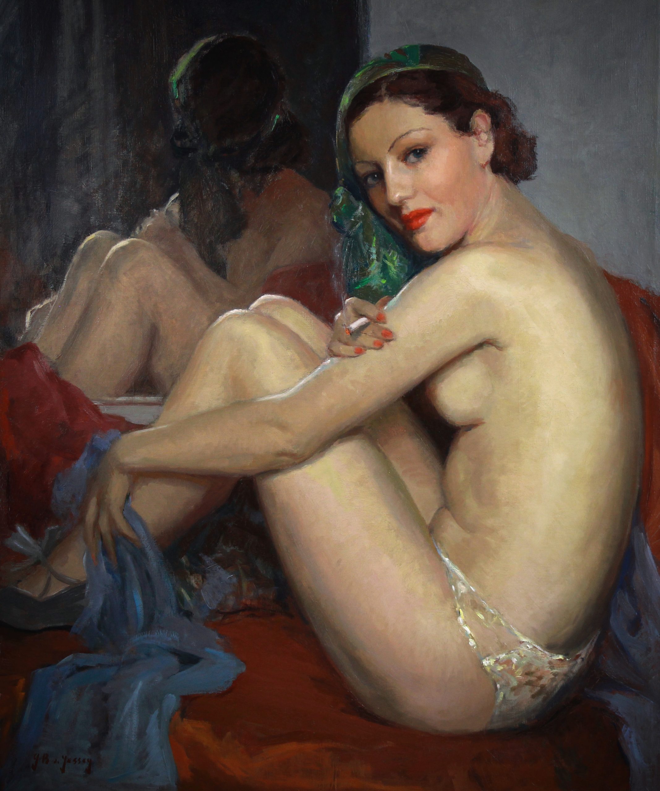 Guy De Jessey la danseuse de cabaret 1 vignette Belle Danseuse De Cabaret Nu Huile Sur Toile