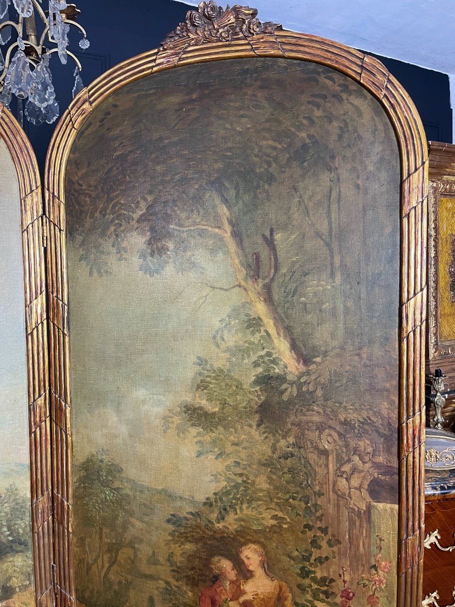 Grand Paravent Du XIXe 7