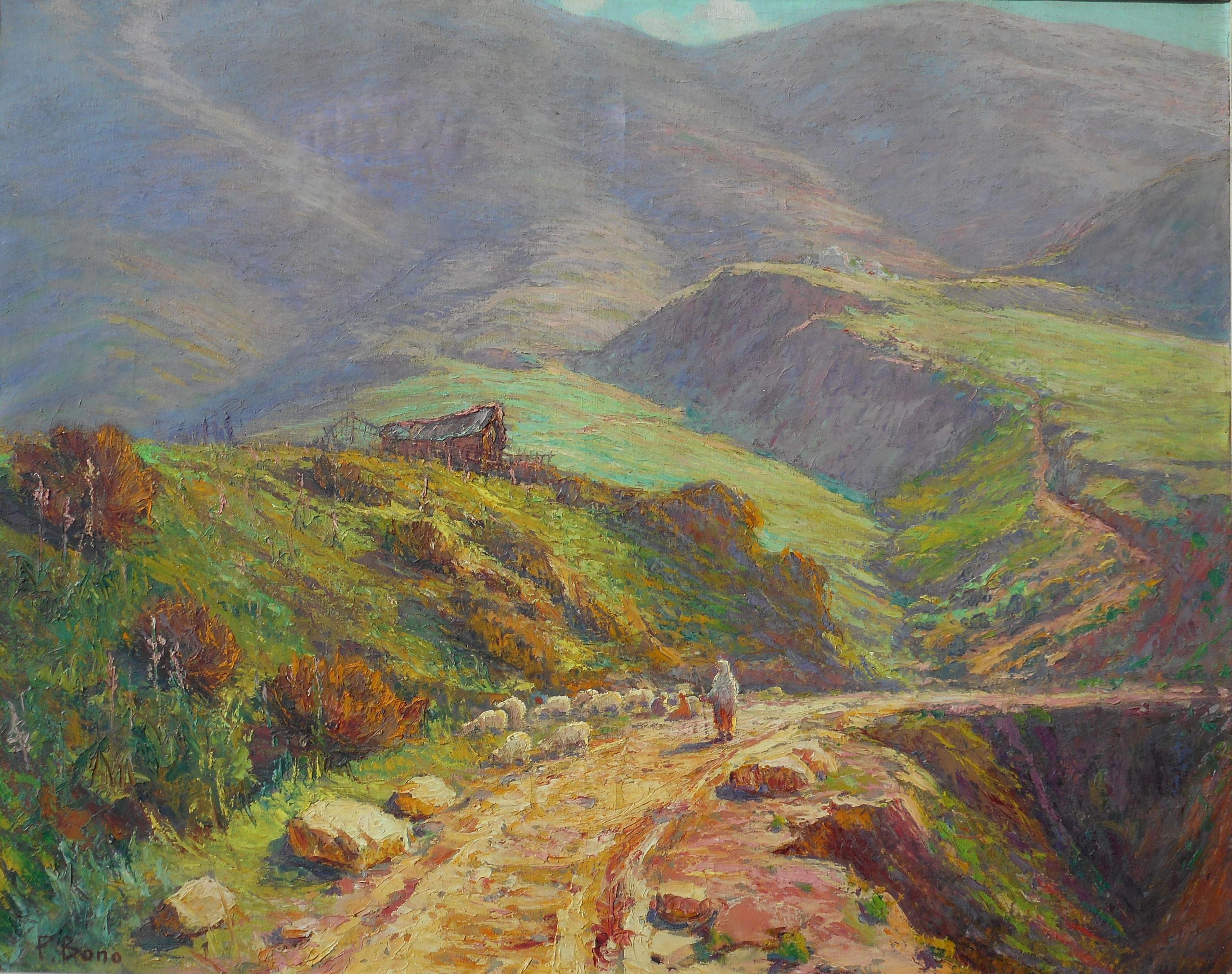 PRIMITIF BONO hst 74 x 92 cm MERS EL KEBIR (ORAN) Algérie