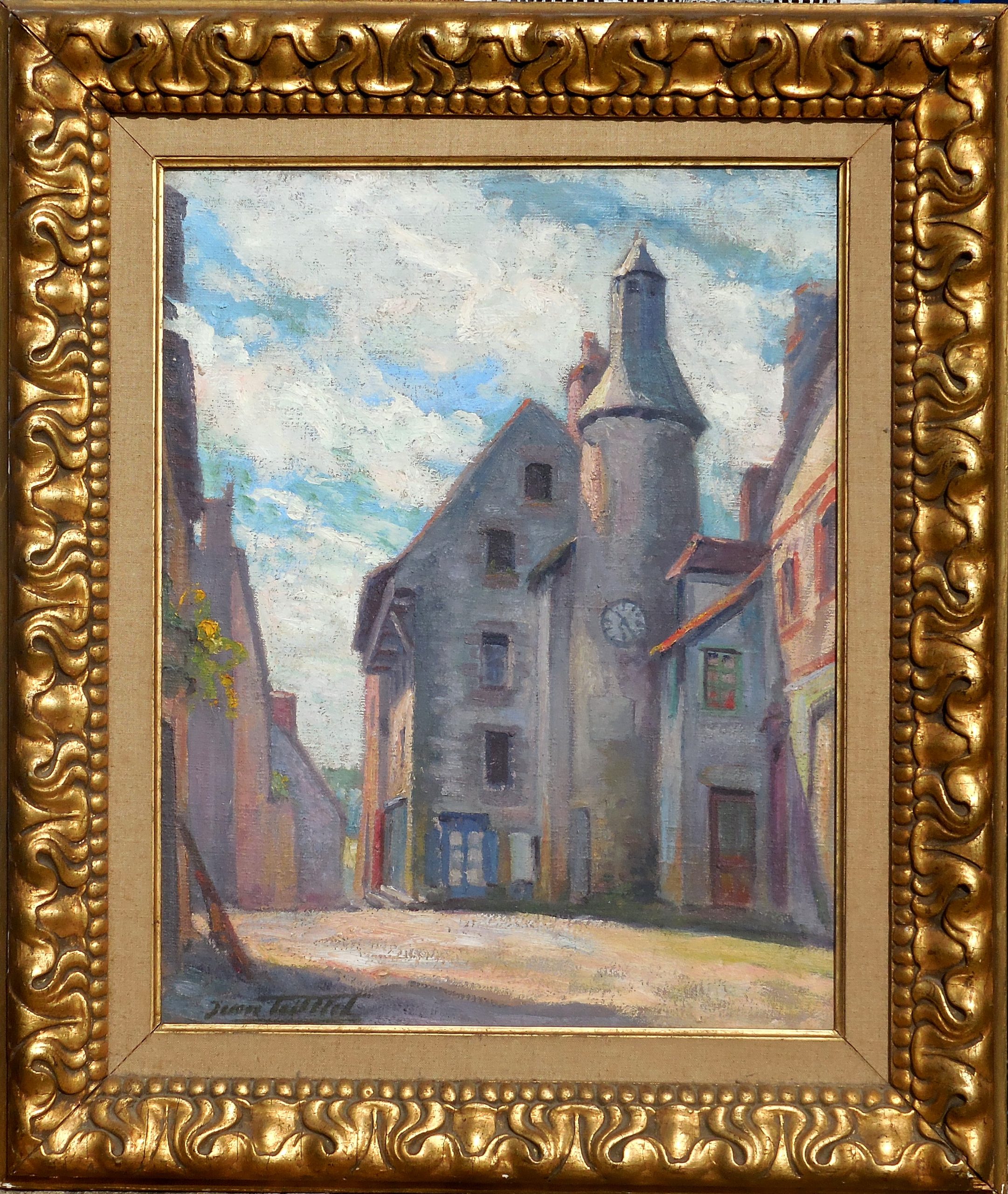Jean TEILLIET st benoit hst 55x46cm