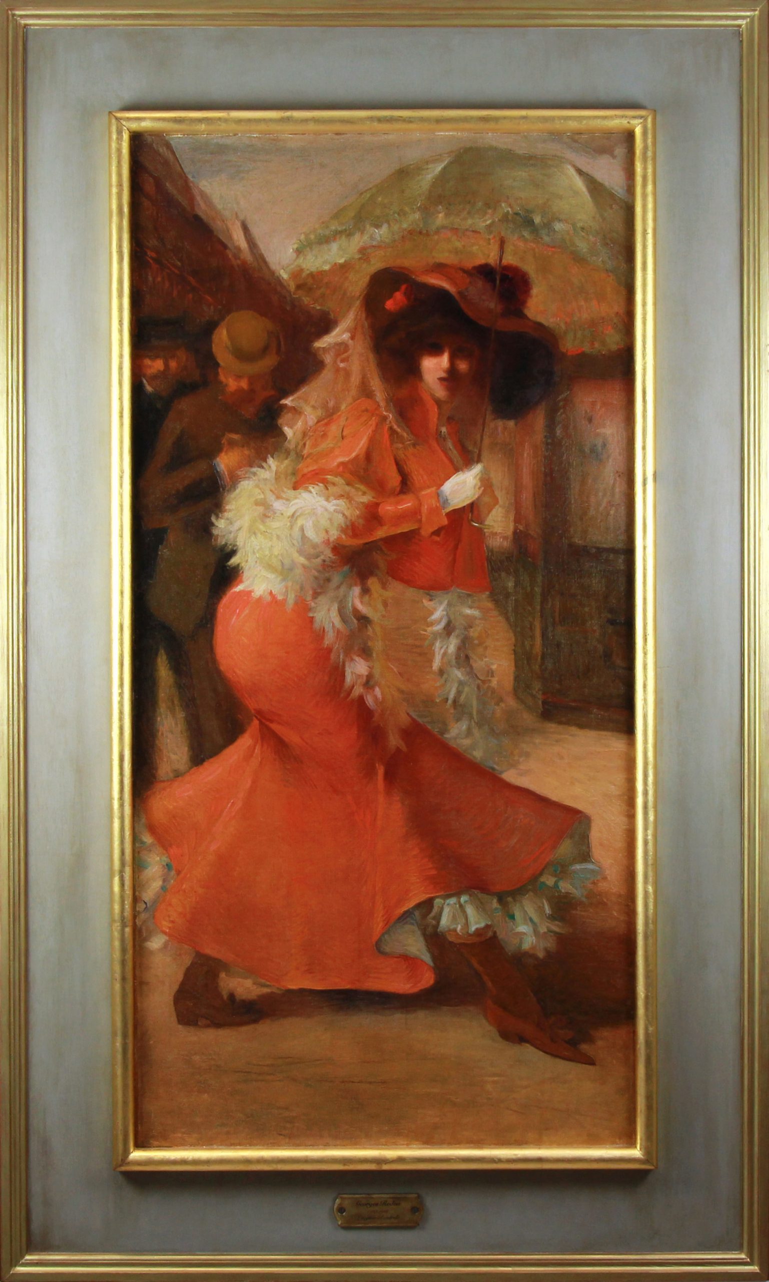 L'élégante à l'ombrelle par Georges Redon L'élégante à l'ombrelle par Georges Redon