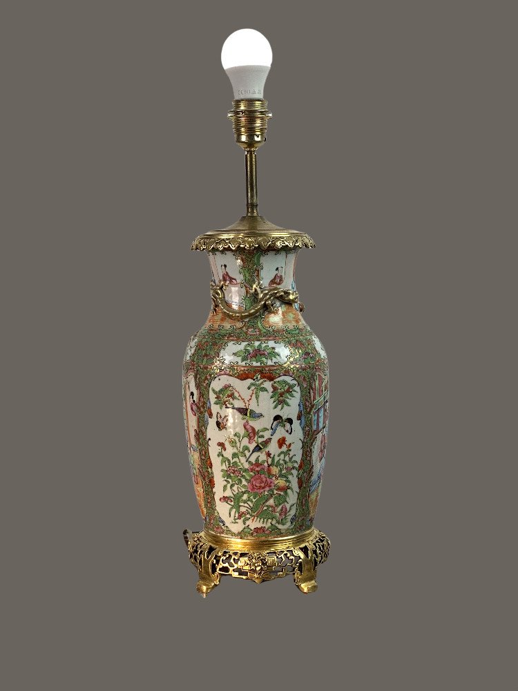 Lampe Ancienne En Porcelaine 2