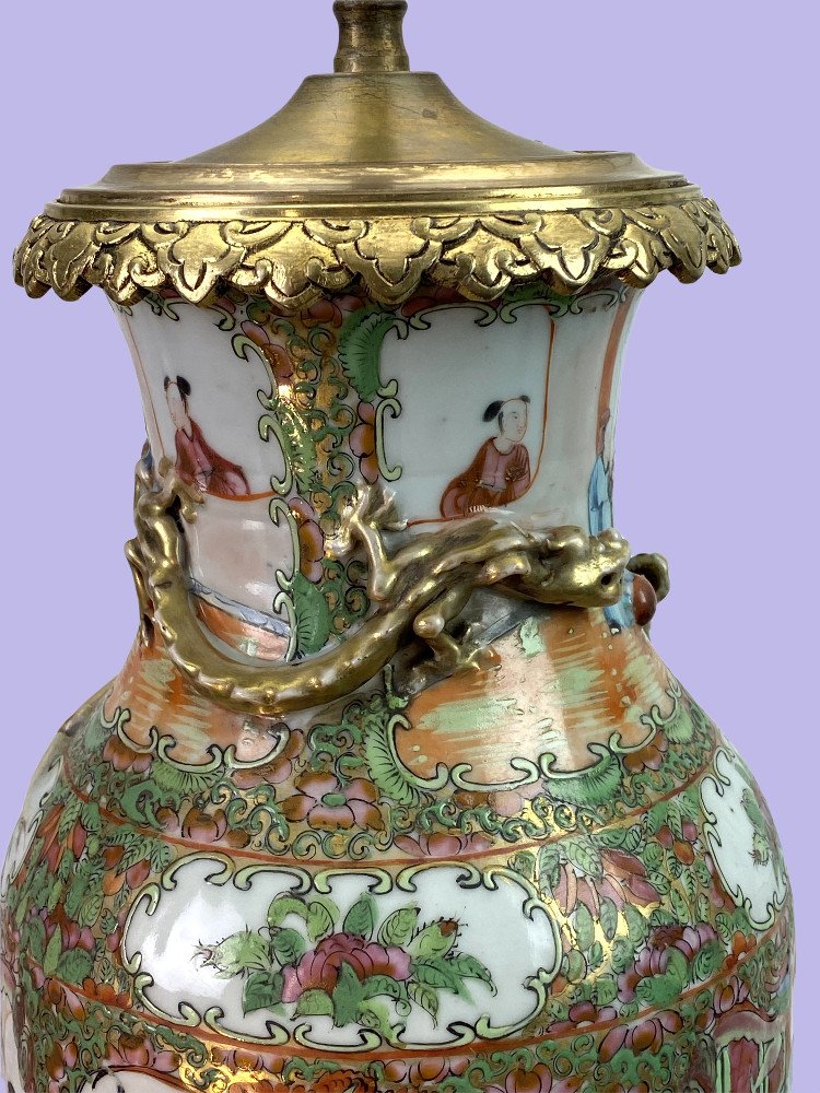 Lampe Ancienne En Porcelaine 6