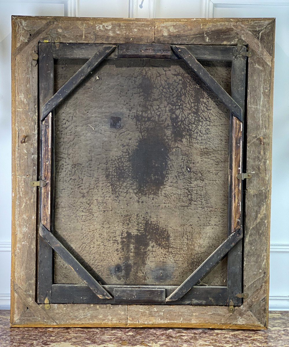 Tableau Huile Sur Toile Du XVIIIe 8