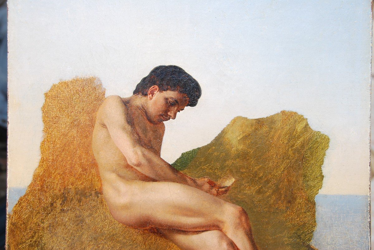 Jeune Homme Assis Sur Des Rochers6