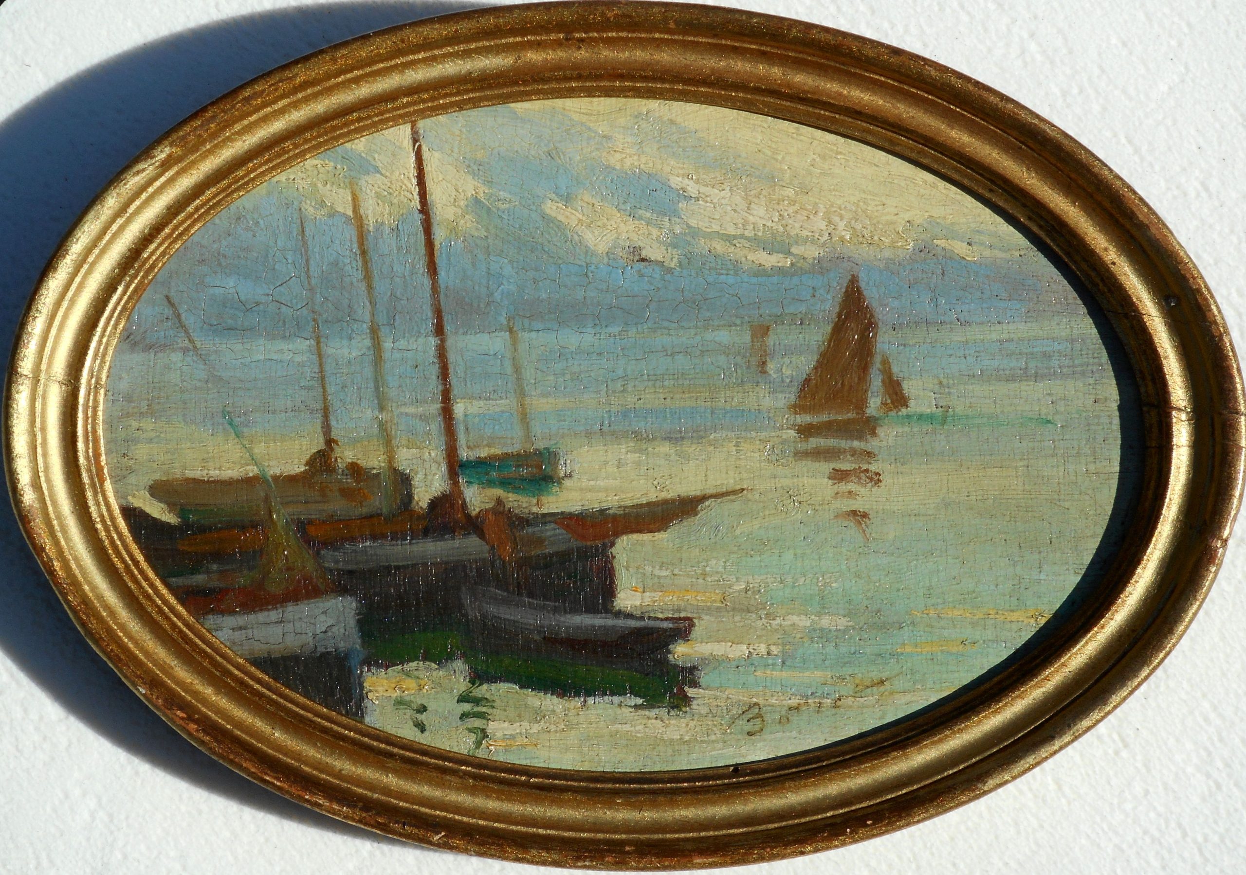 Marcelin Jean BOTREL hsp 11x16,5cm ( 13x19cm enc) BREHAT 1925