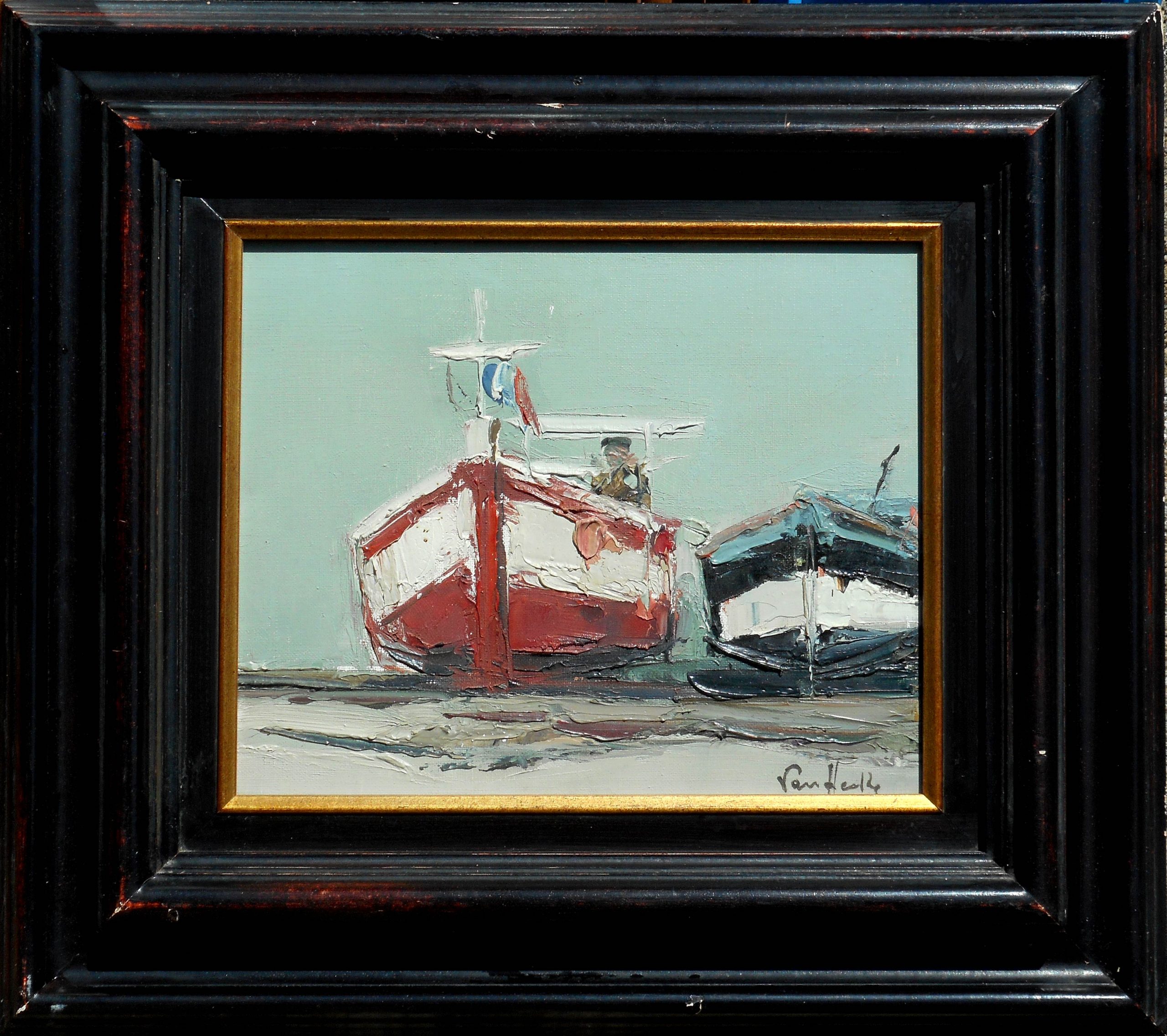 ARTHUR VAN HECKE hst 22 x 27 cm ( 40 x 45 cm enc)