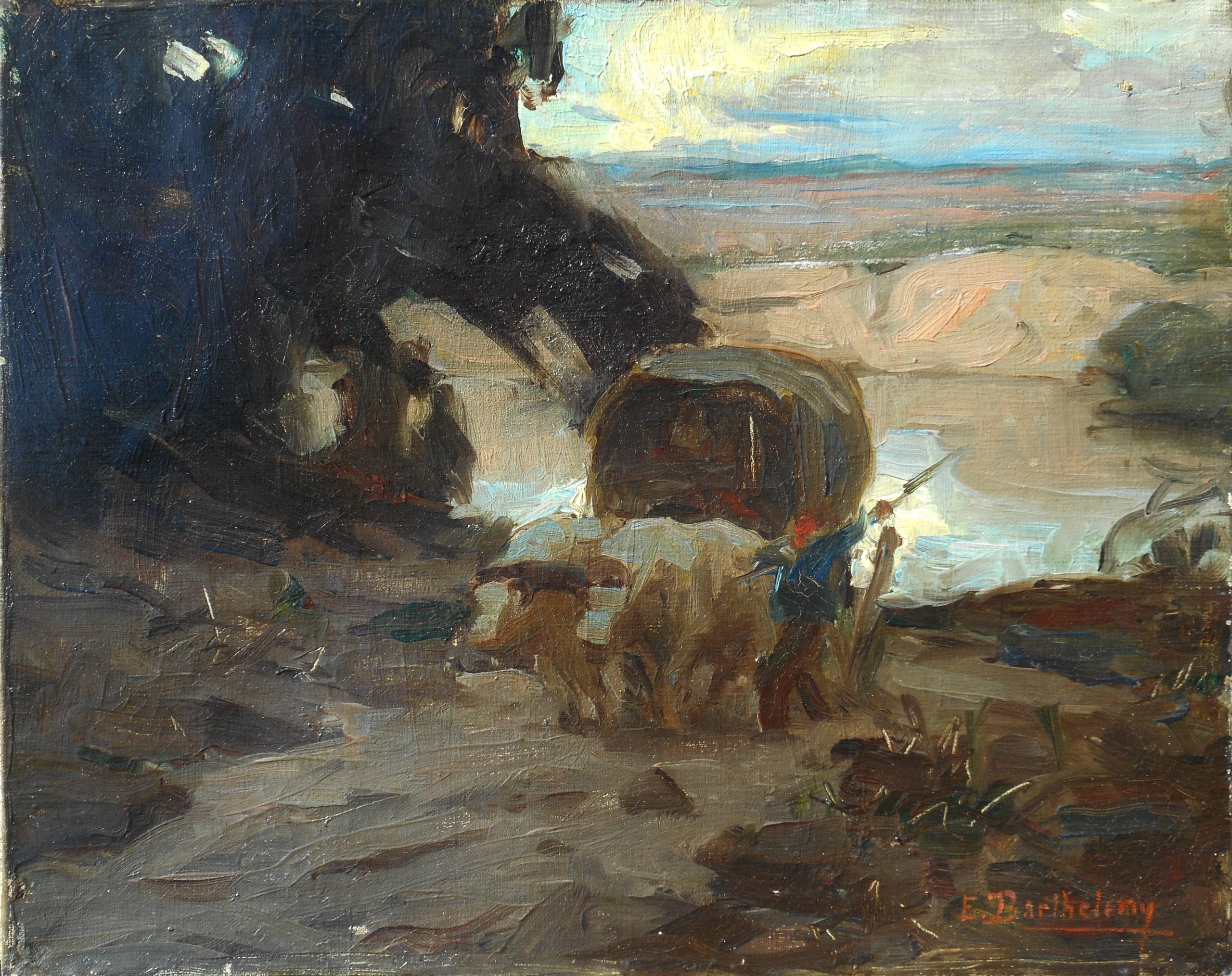 Emilien Victor BARTHELEMY hst 33 x 41 cm 1913