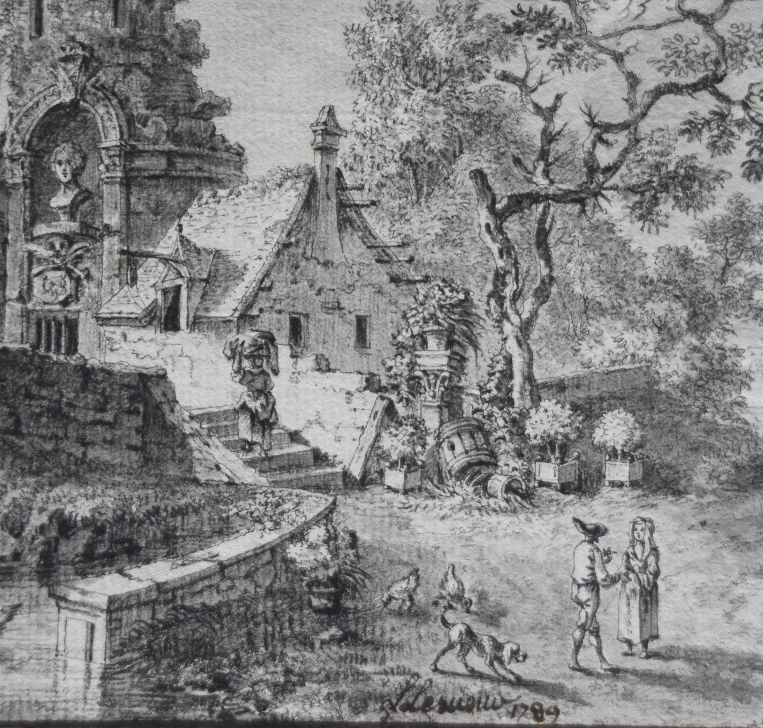Lesueur Vue de fantaisie détail 3
