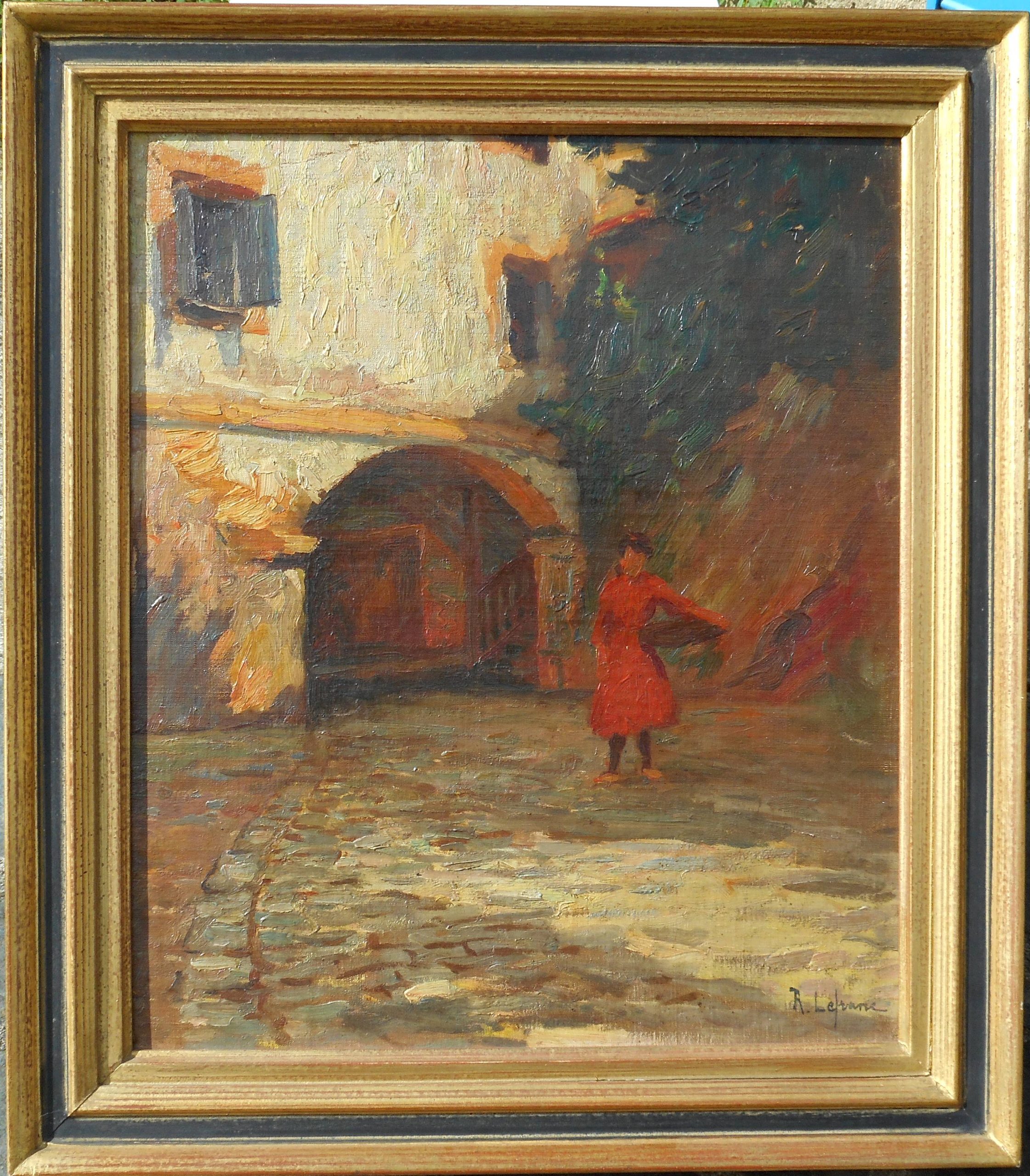 RAYMOND LE FRANC hstmp53 x 45,5 cm (65 x 57 cm enc)