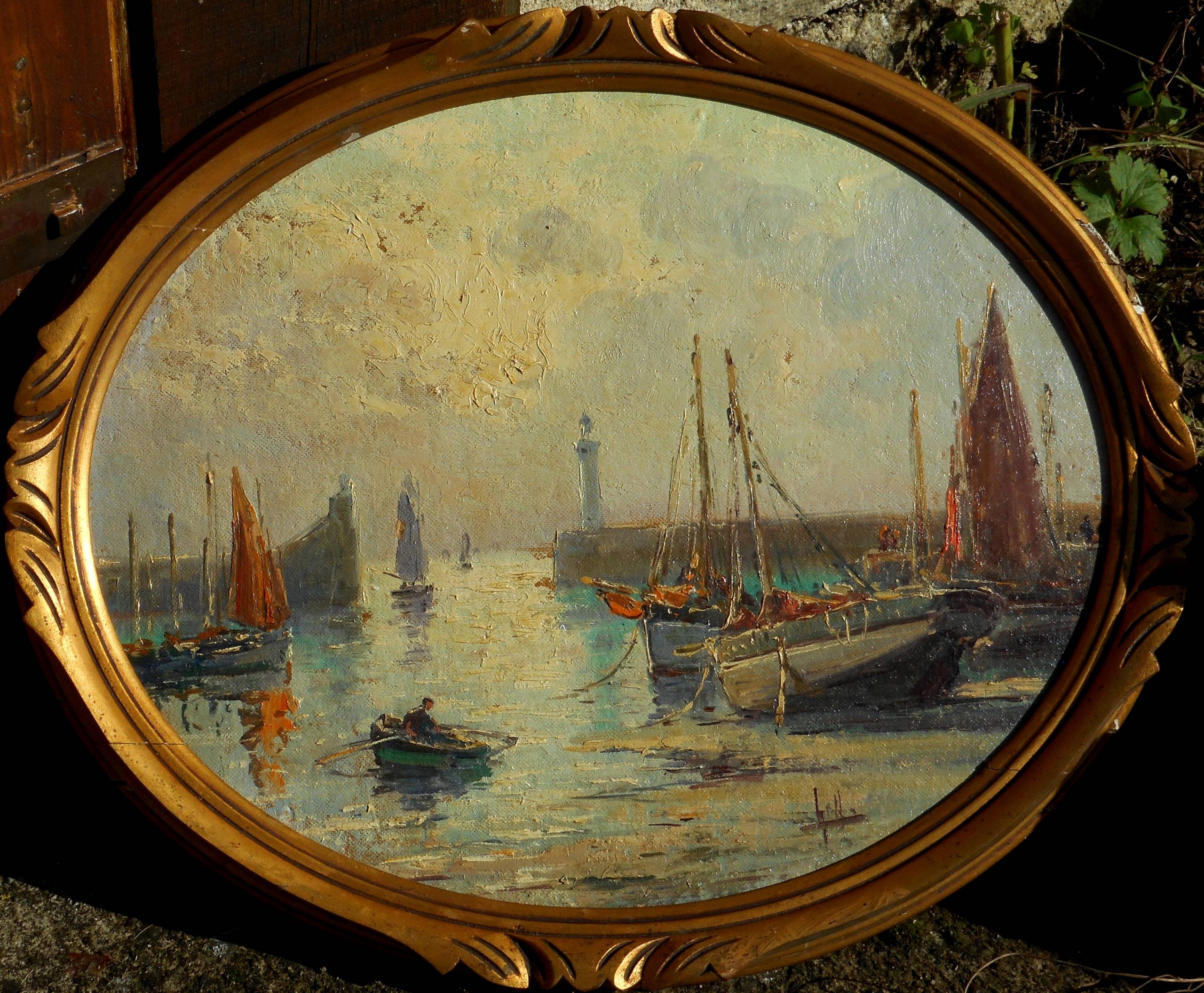 EMILE GAUFFRIAUD hspisorel 33 x 41 cm ( 37 x 45 cm enc)
