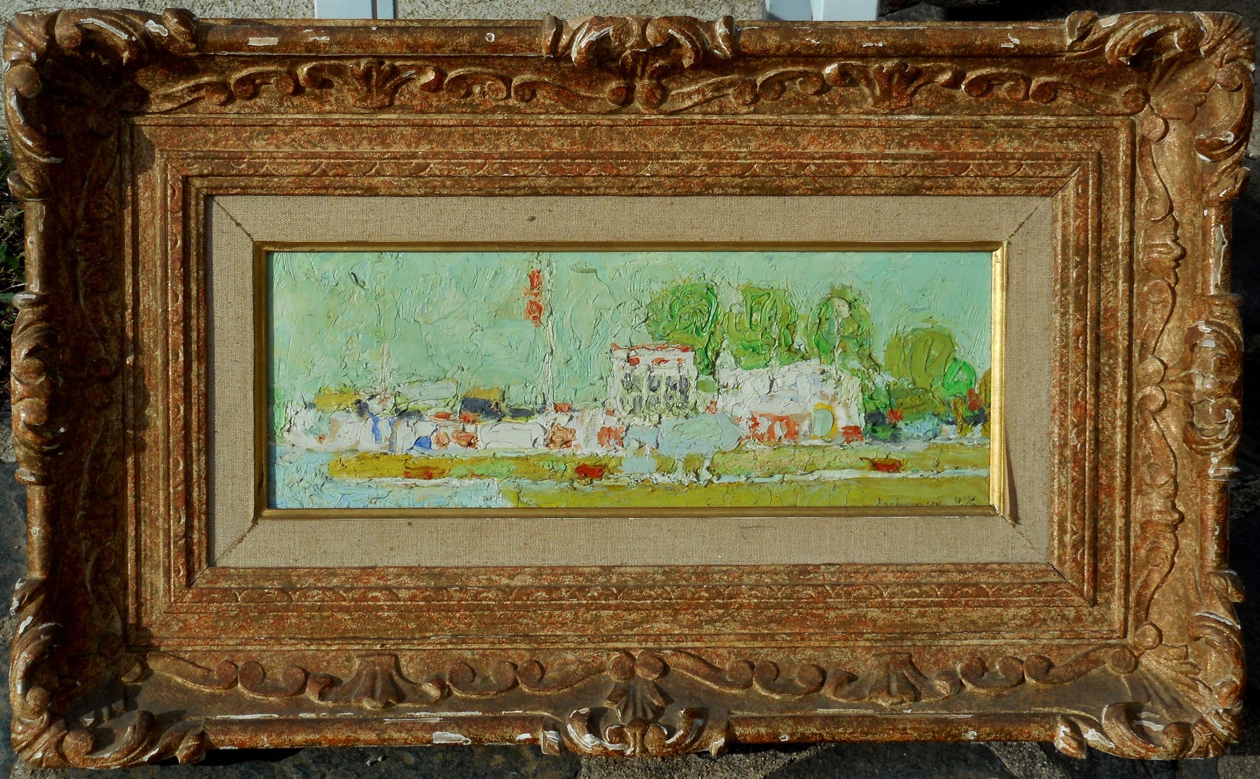 HENRI LACHIEZE-REY hsp 15,5x41cm (39x65cm enc) 1958