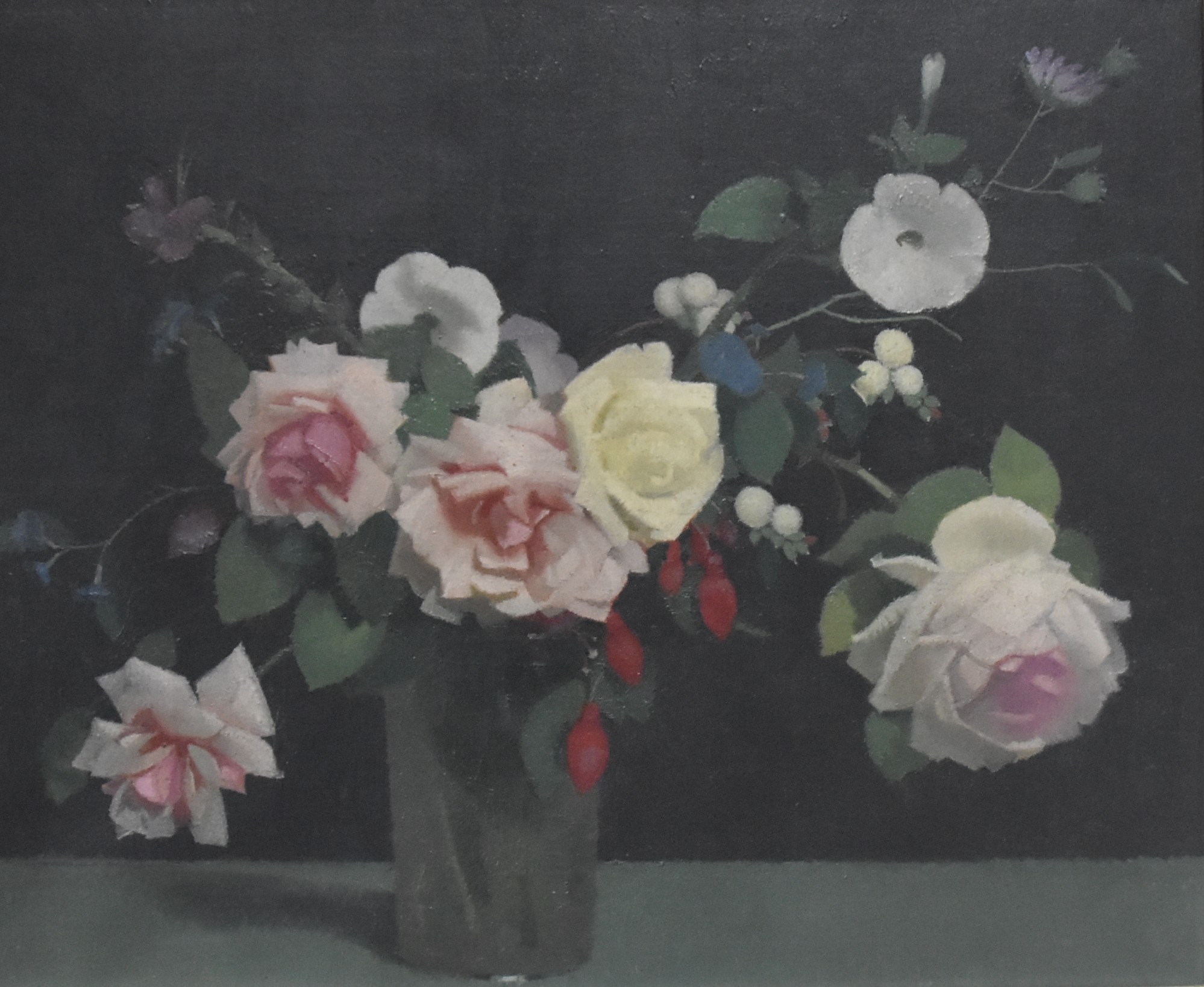 Guirand de Scevola Bouquet sur fond noir 1