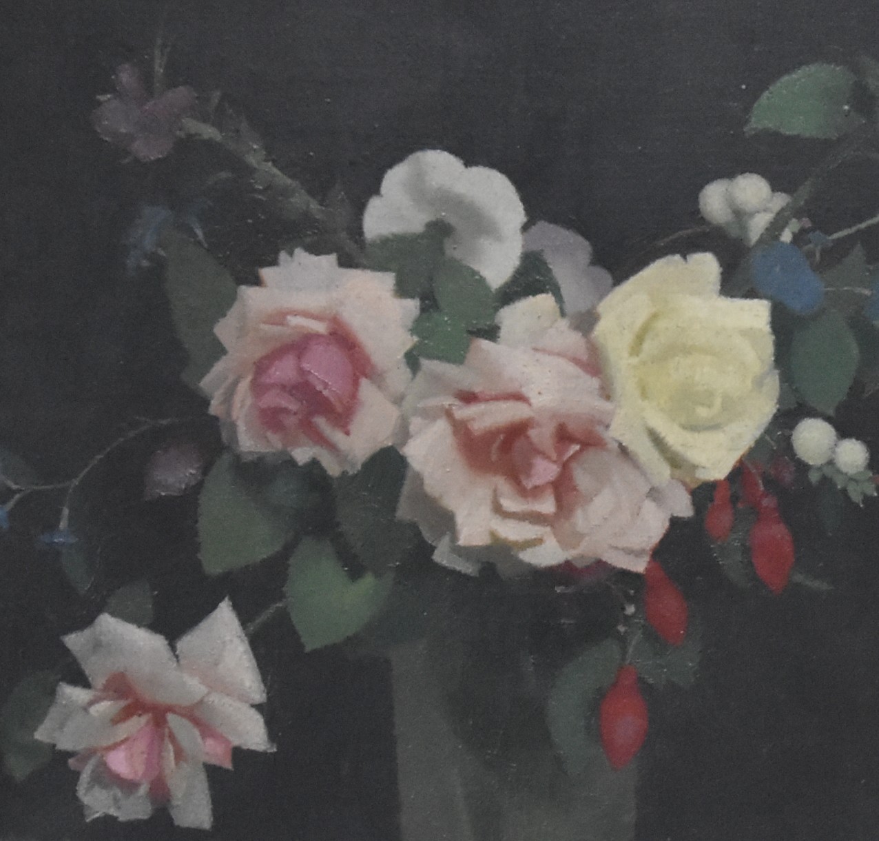 Guirand de Scevola Bouquet sur fond noir 11