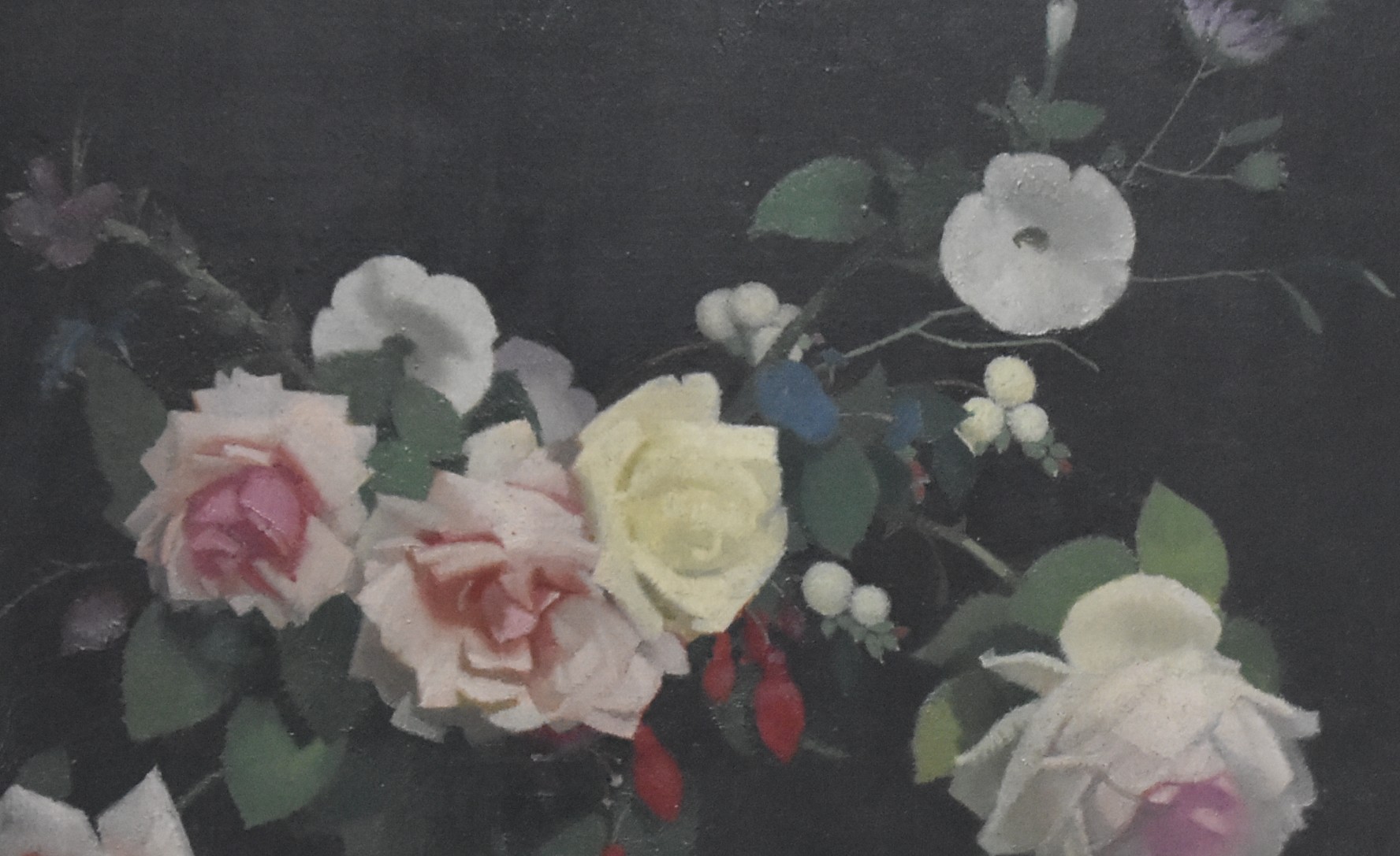 Guirand de Scevola Bouquet sur fond noir 12