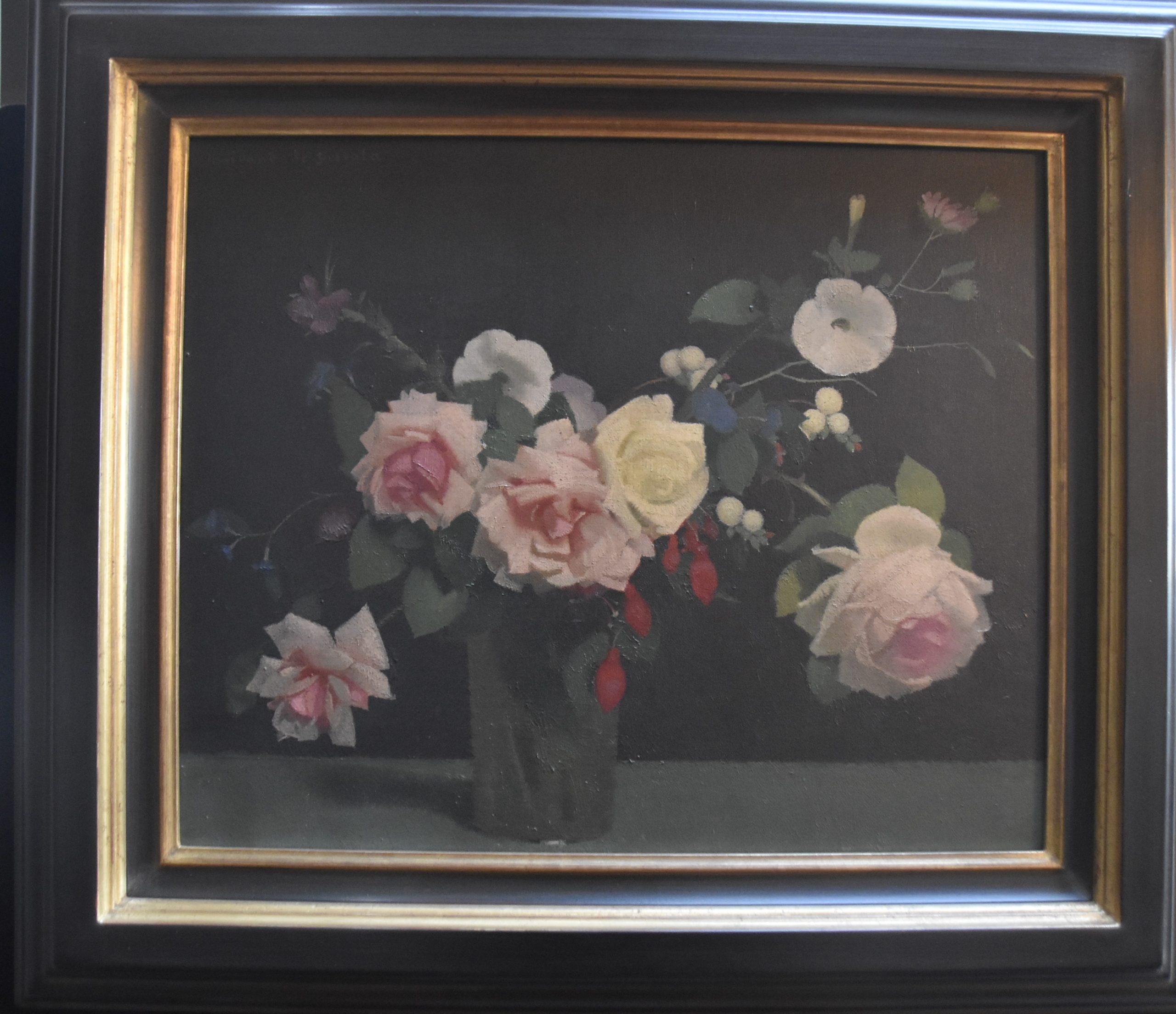 Guirand de Scevola Bouquet sur fond noir 8