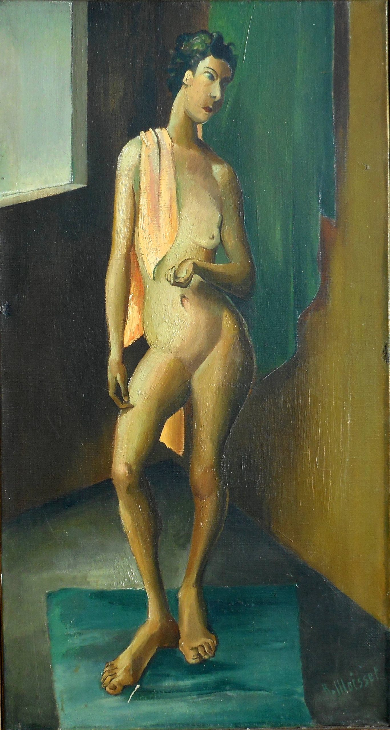 RAYMOND MOISSET hst 81 x 43 cm l 'odalisque 1938