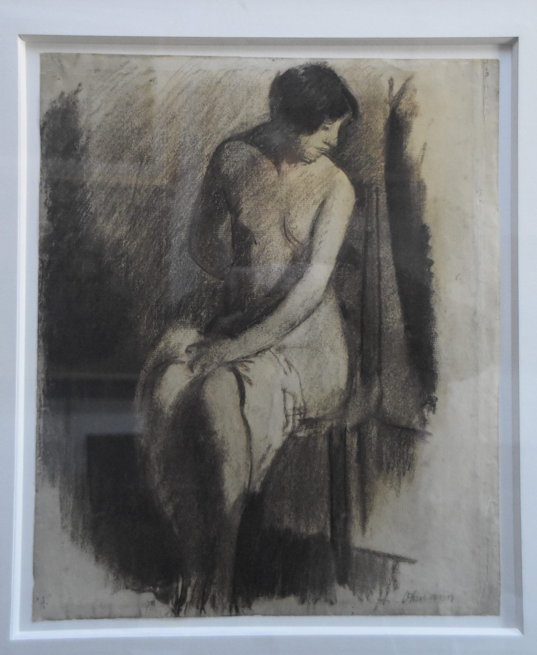 Henri Ottmann Nu féminin encadré 3