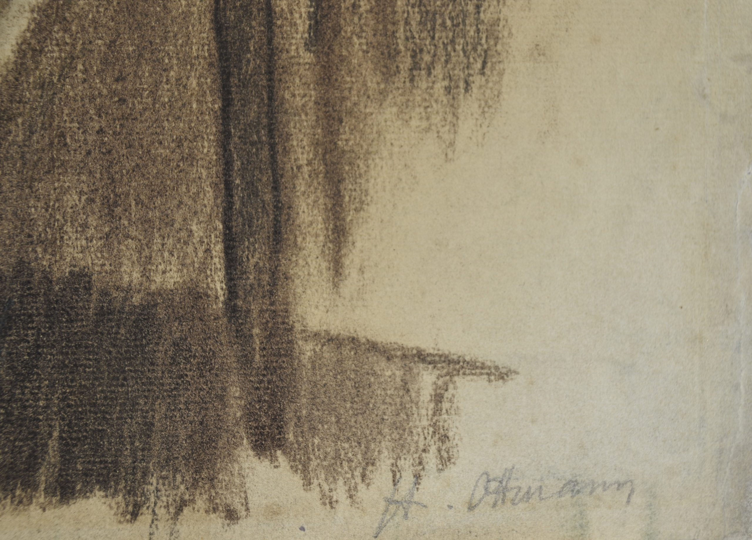 Henri Ottmann Nu féminin signature