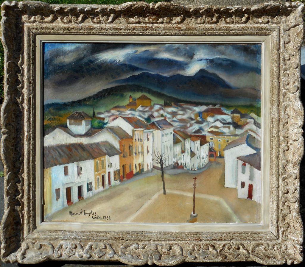 Manuel ANGELES ORTIZ 1895 1984 Paysage Cubiste 1922 RONDA ESPAGNE manuel-angeles-ortiz-1895-1984-paysage-cubiste-1922-ronda-espagne