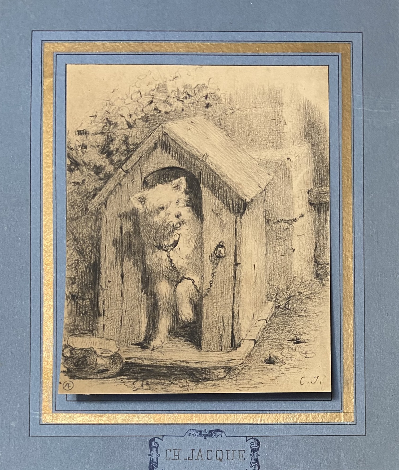 Charles Jacque Chien à la niche 2