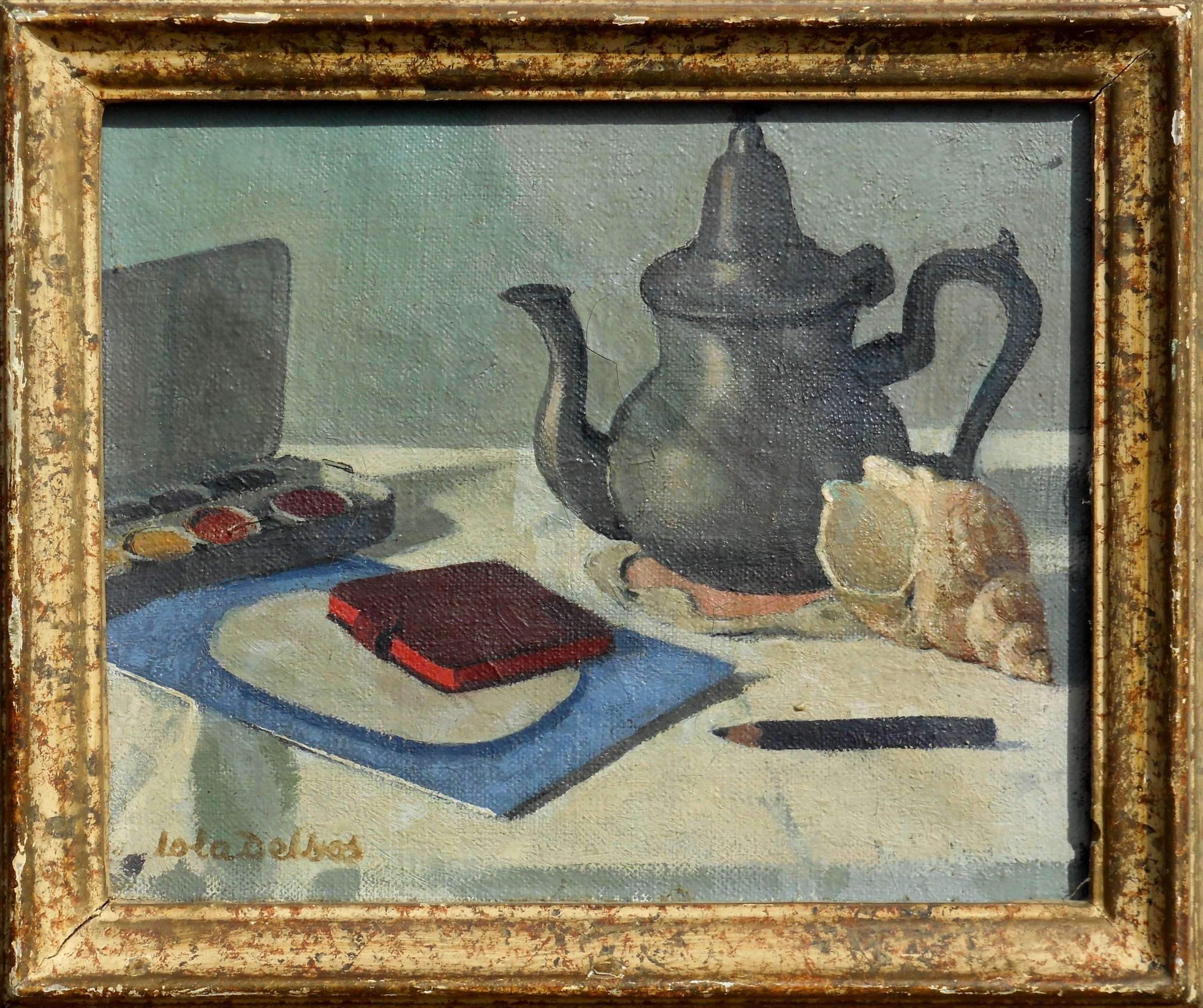 LOLA DELBOS Huile st 22 x 27 cm