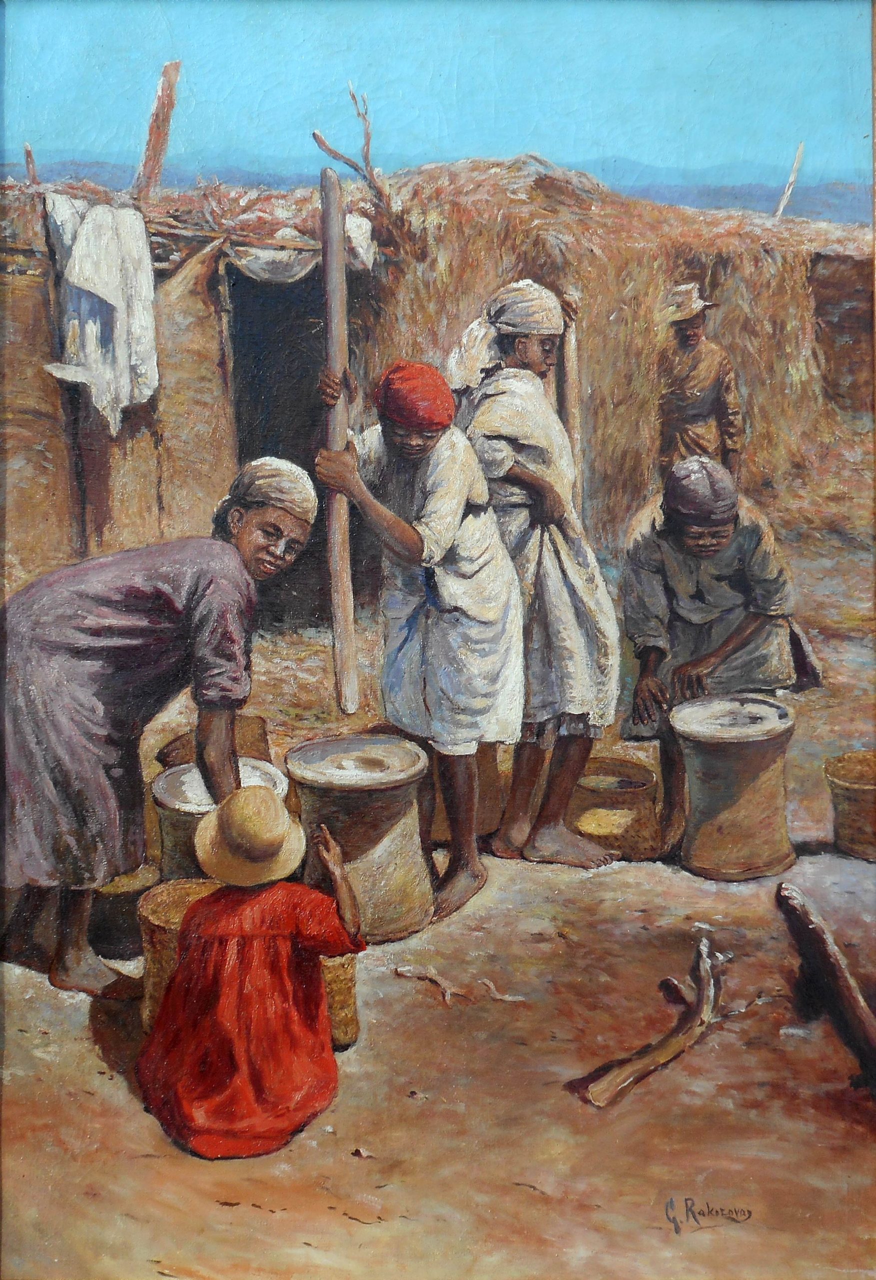 GASTON RAKOTOVAO hst 99 x 69 cm