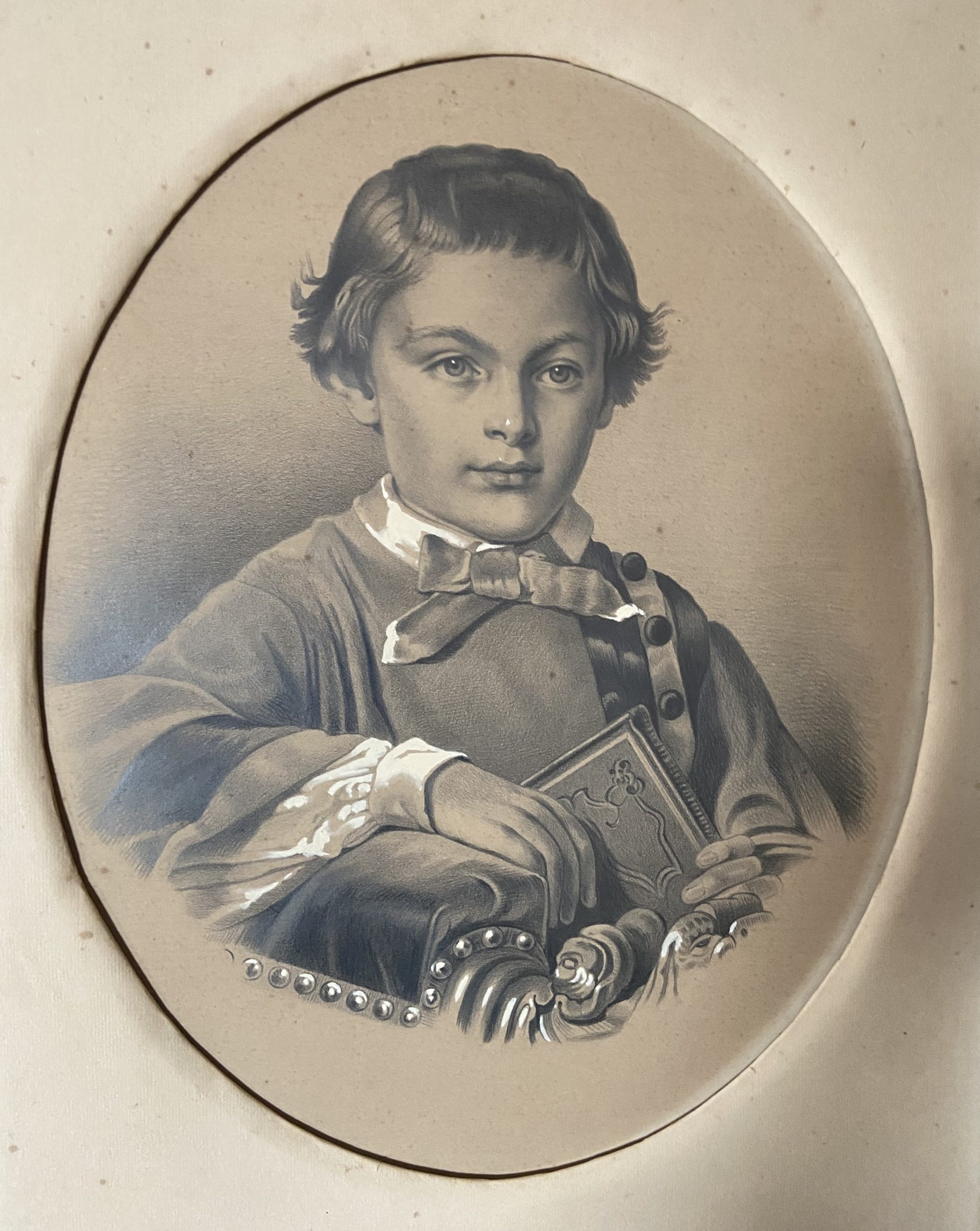 Ecole française vers 1880 Portrait d'enfant 1