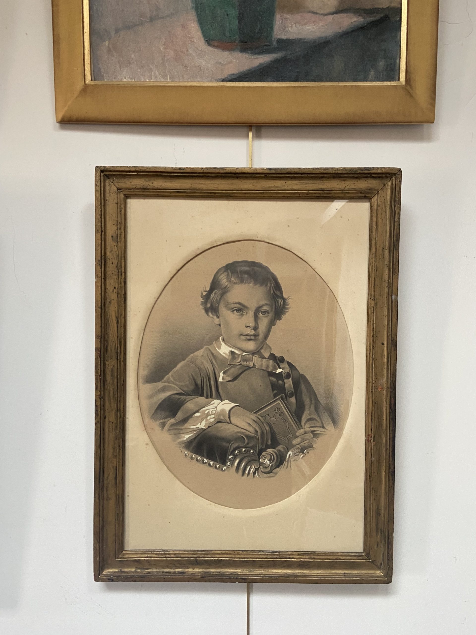 Ecole française vers 1880 Portrait d'enfant 10