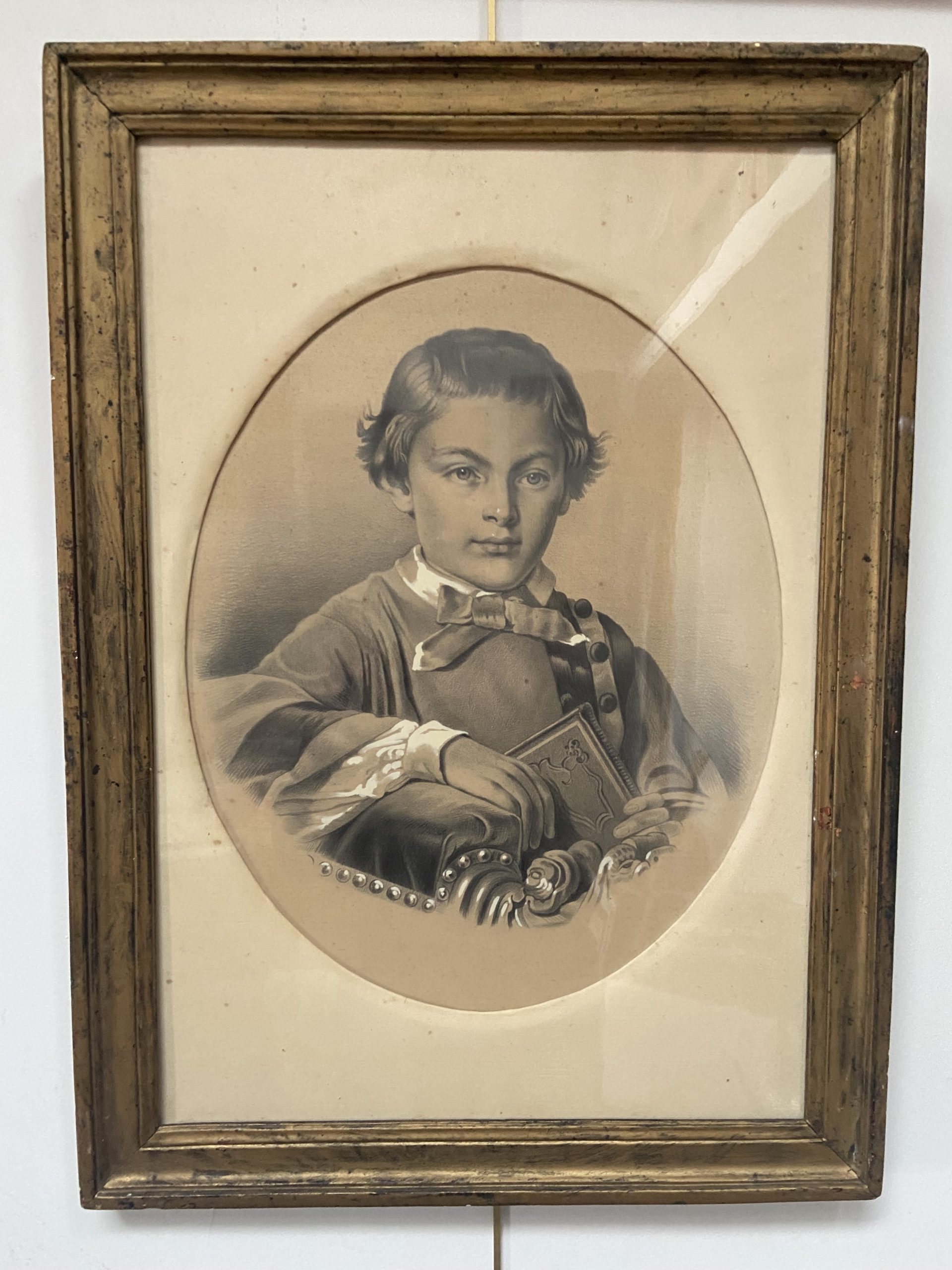 Ecole française vers 1880 Portrait d'enfant 11