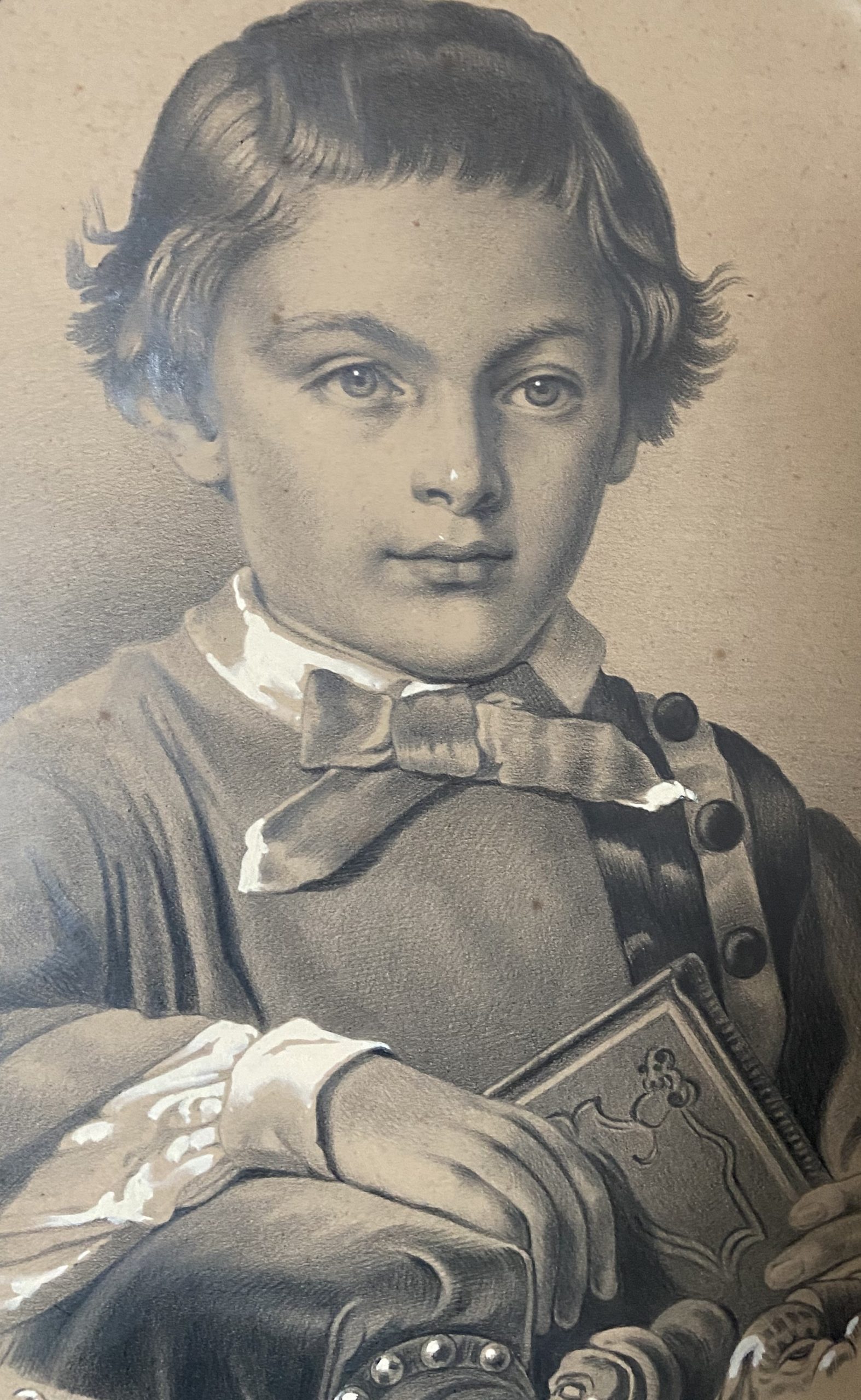 Ecole française vers 1880 Portrait d'enfant 3