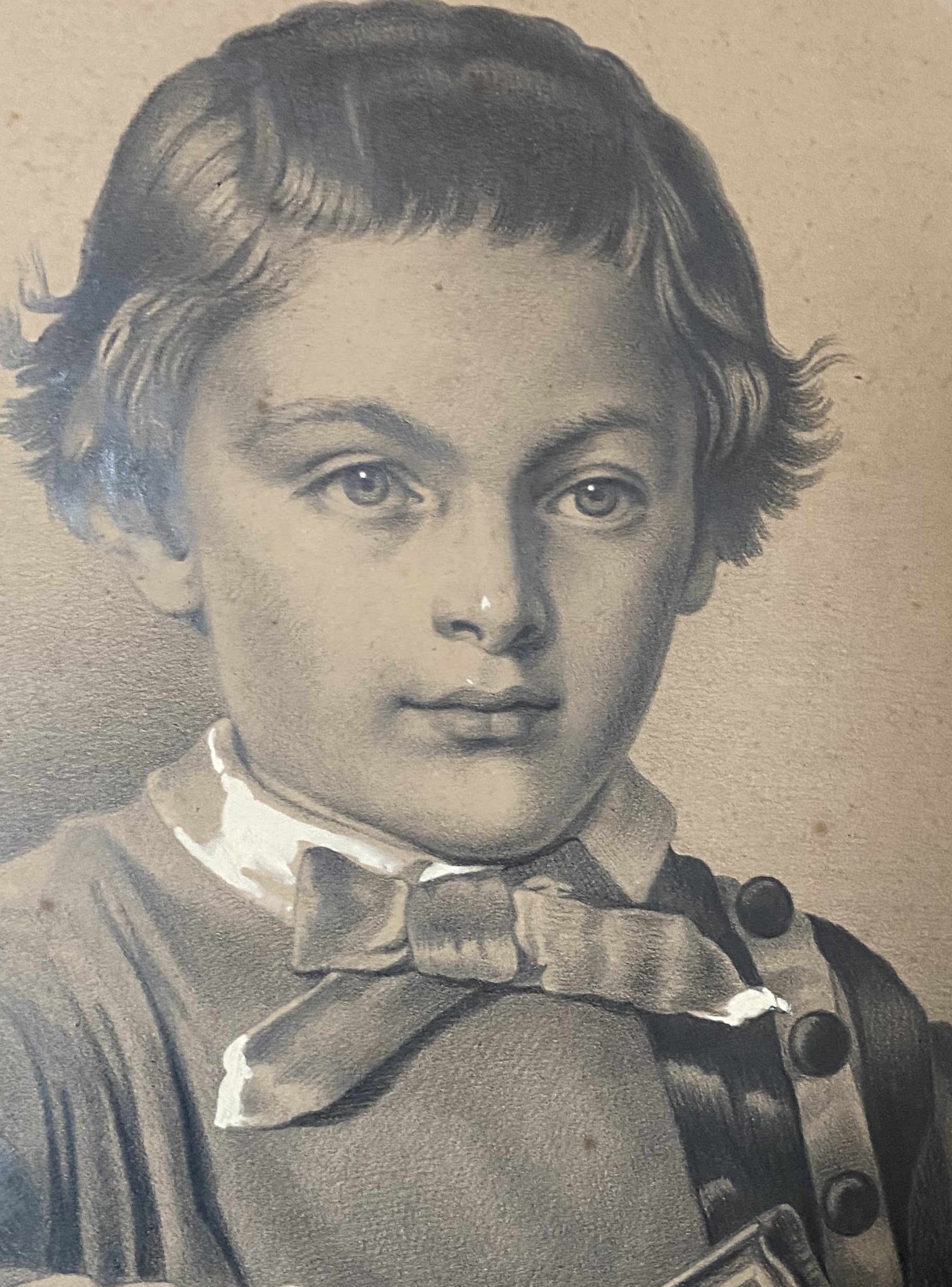 Ecole française vers 1880 Portrait d'enfant 4