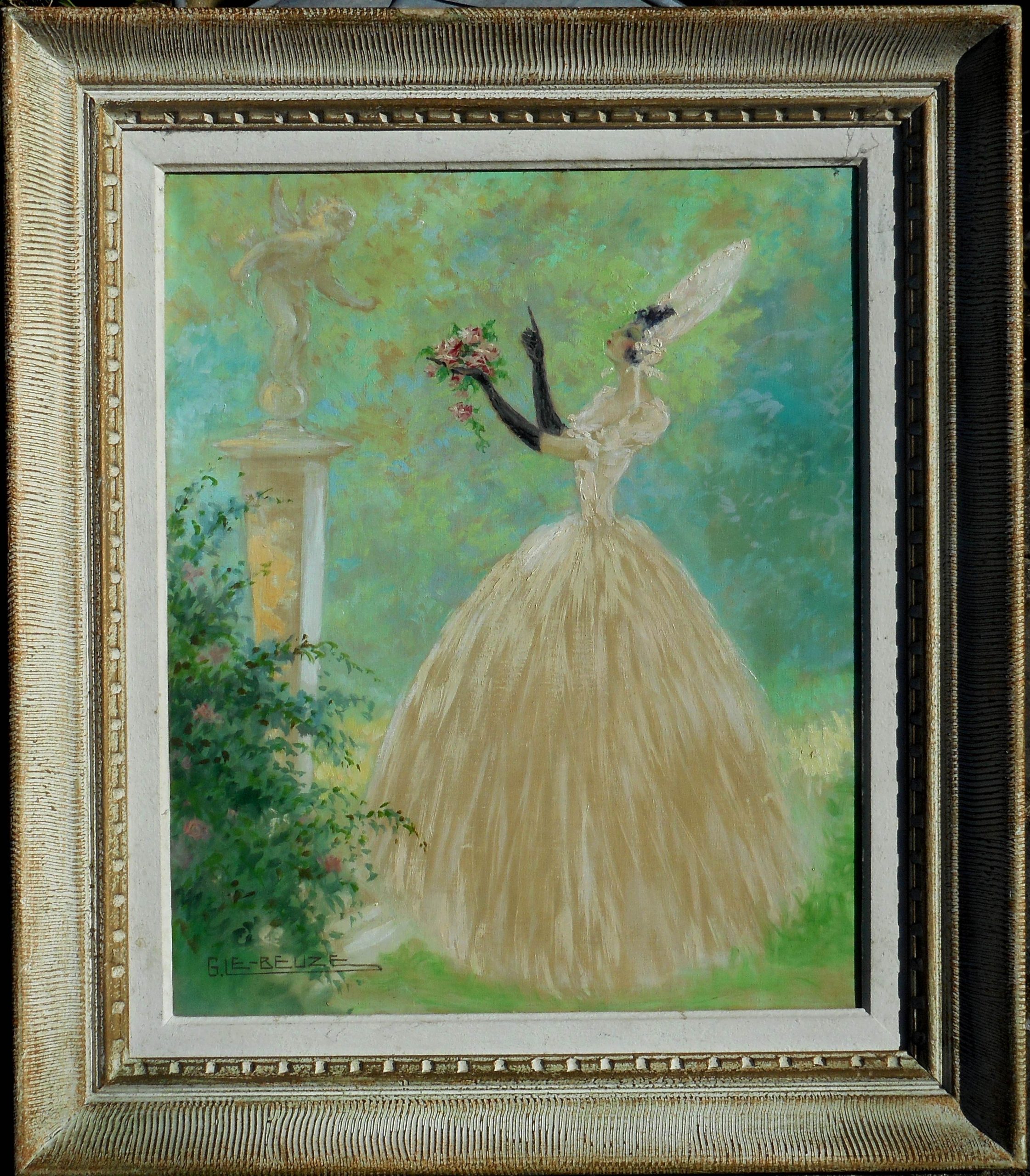 Gaston LE BEUZE hst 46 x 38 cm ( 61 x 53 cm enc)