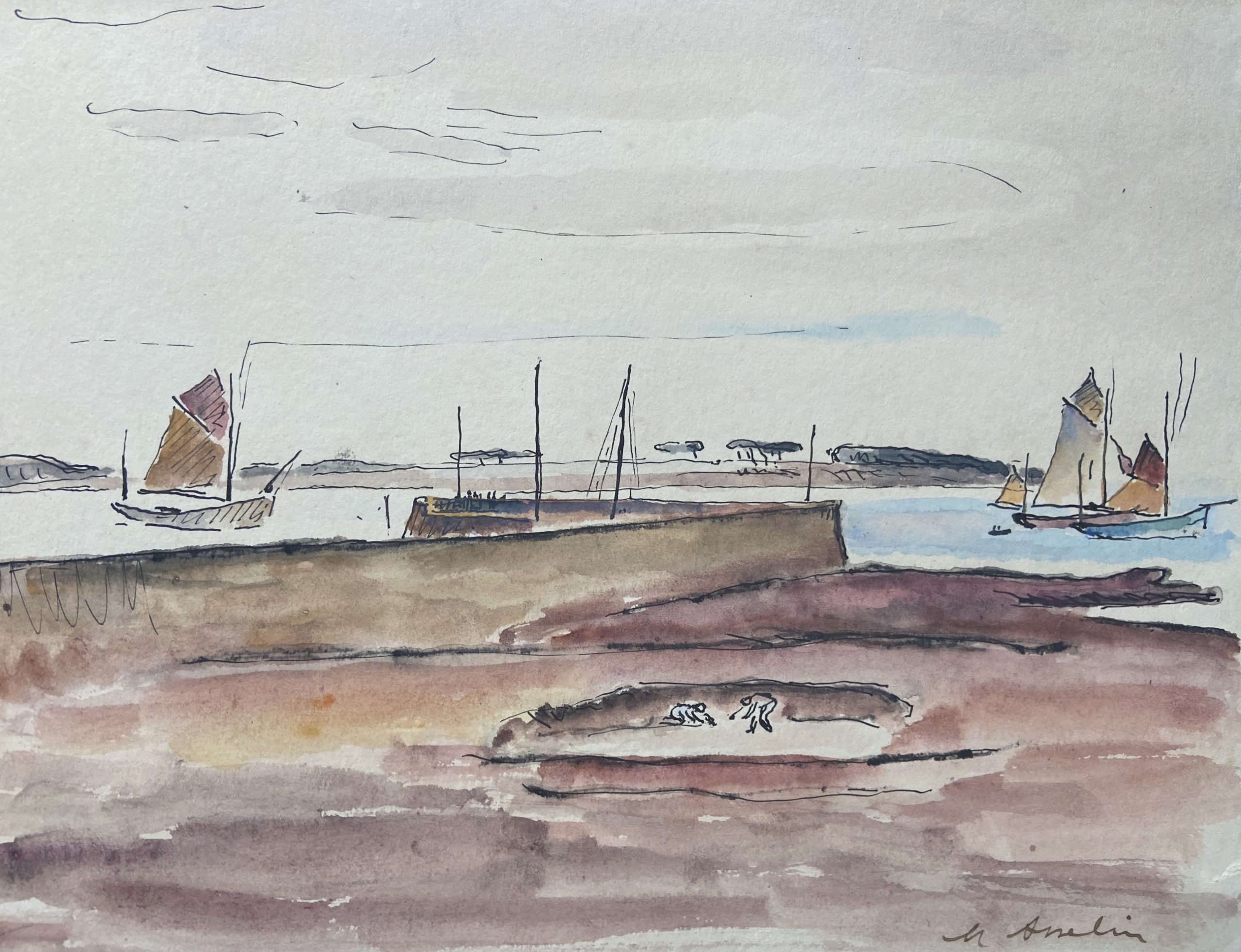 Maurice Asselin Bord de mer 1