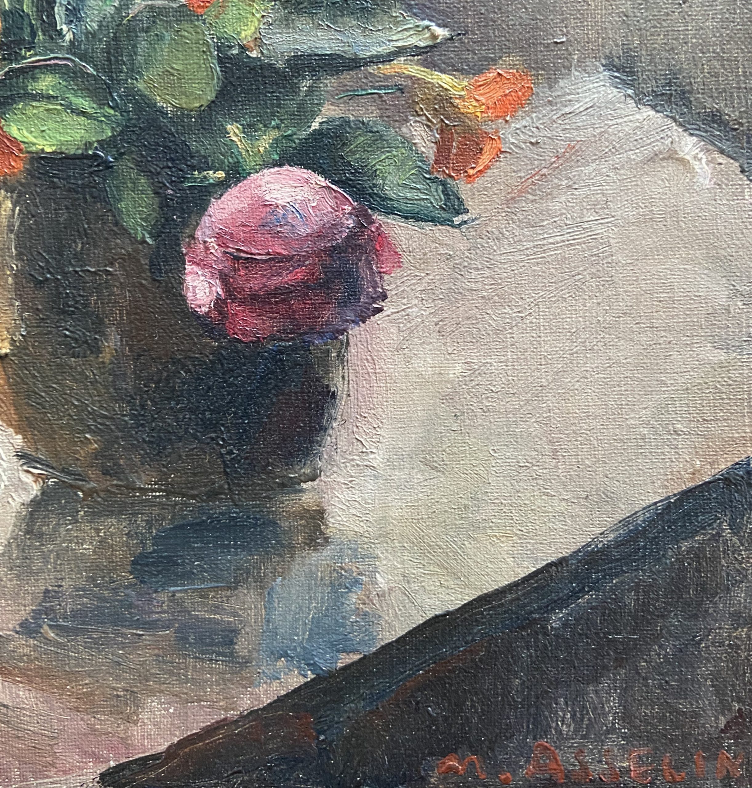 Asselin Bouquet de roses et capucines 3