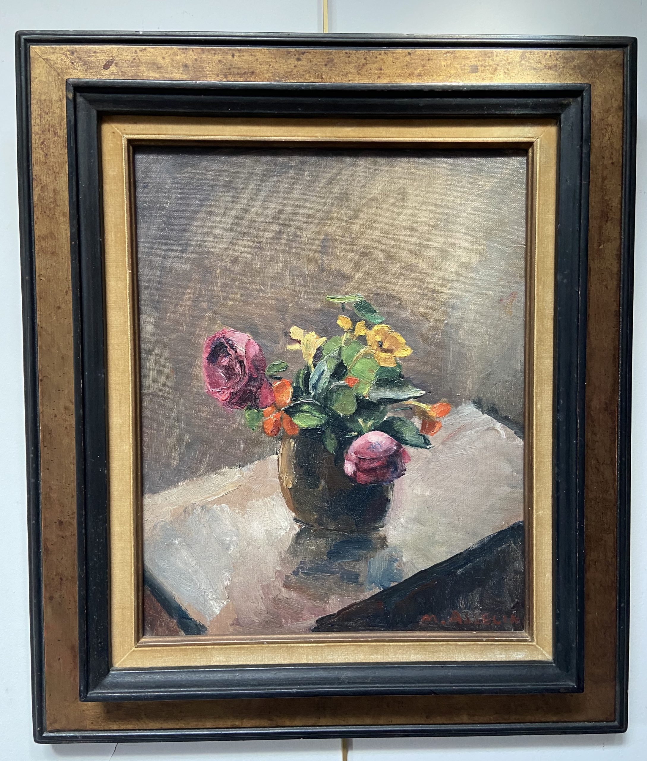 Asselin Bouquet de roses et capucines 5