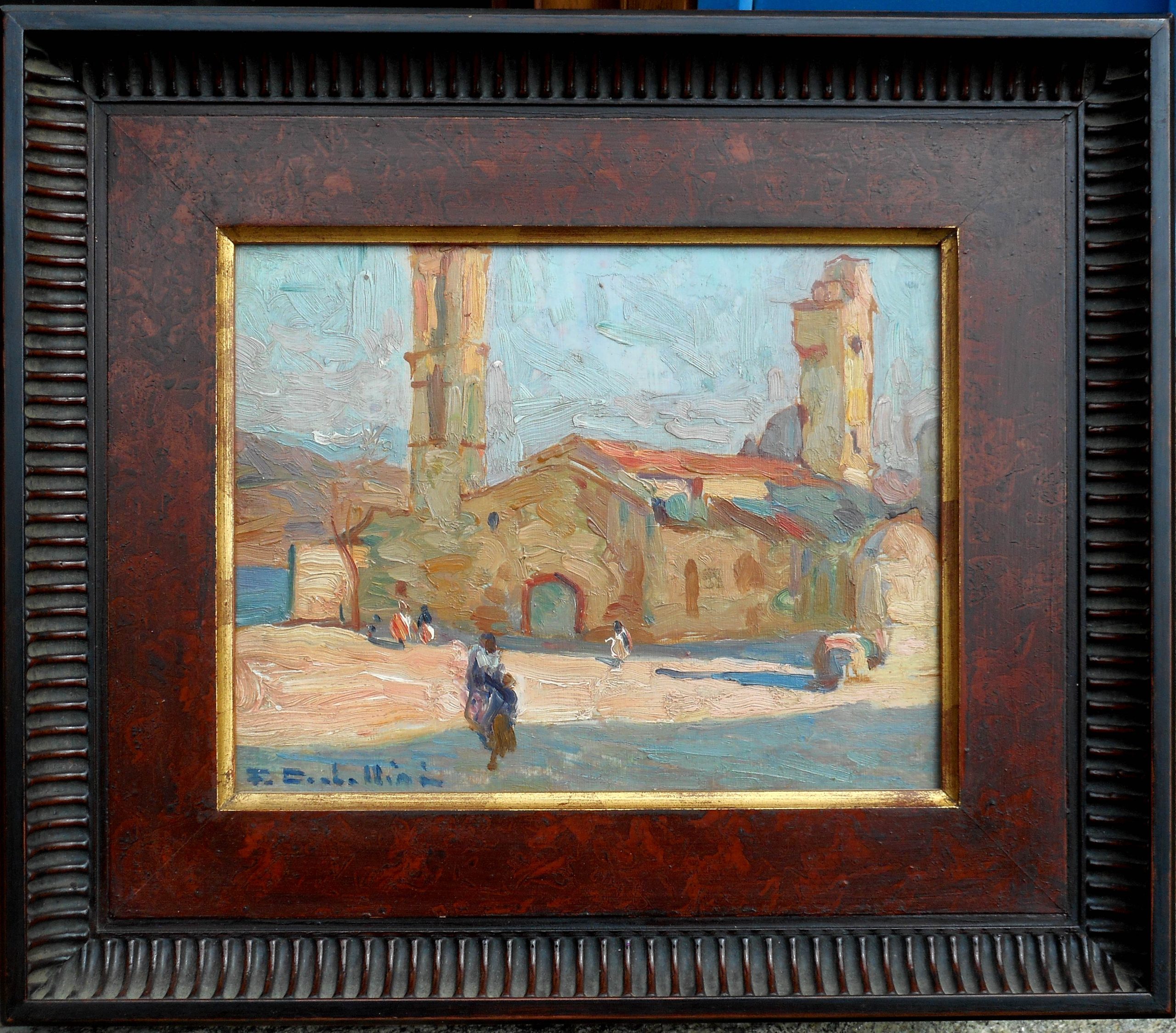 François CORBELLINIhsc19 x 24 cm ( 31 x 36 cm enc) village corse