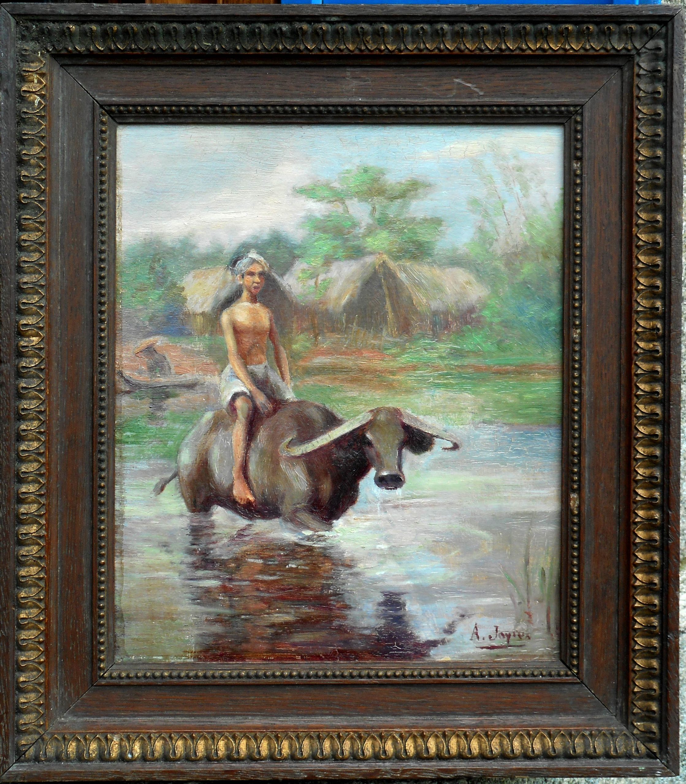 André JOYEUX hspc 24,5 x 20,5 cm ( 33 x 29 cm enc)