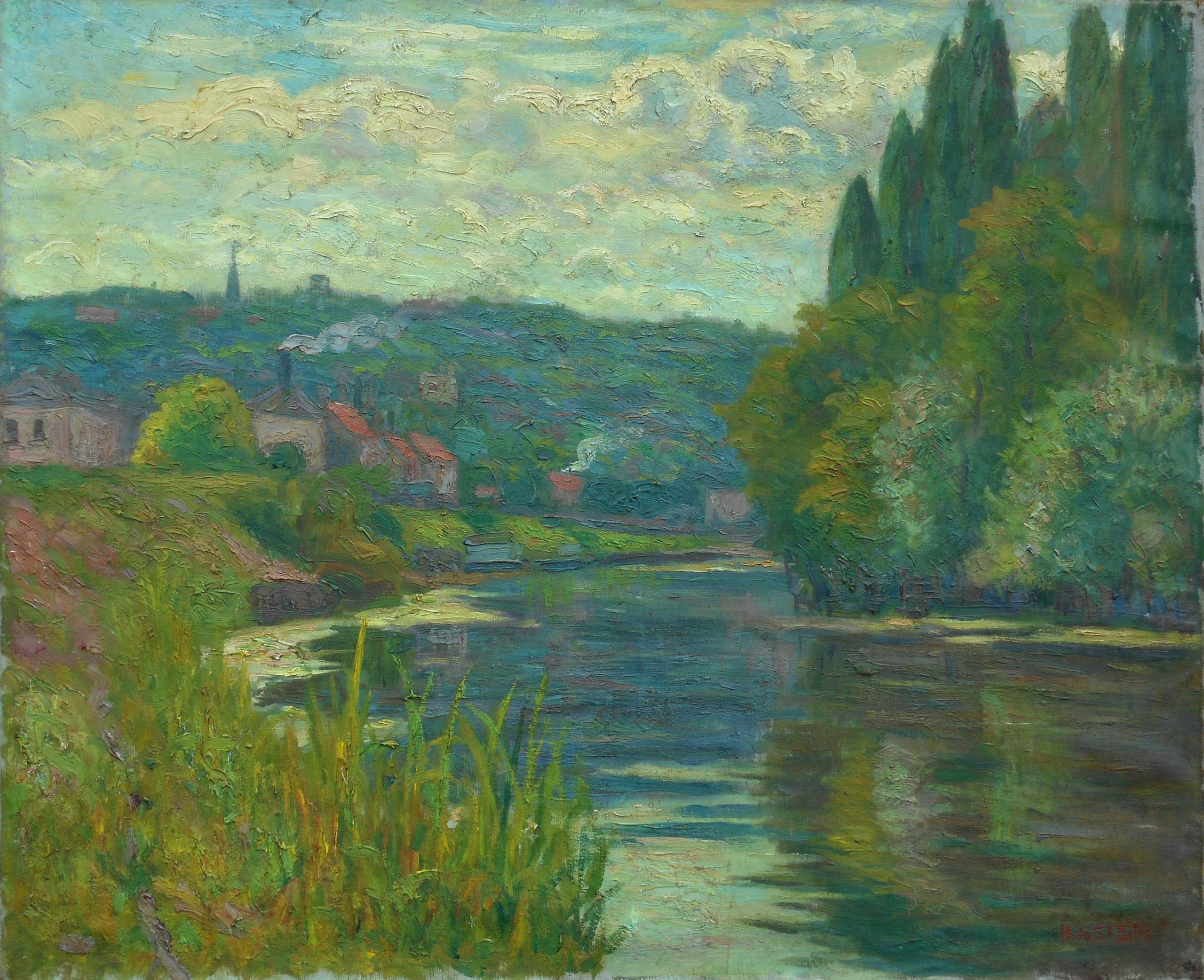 Henri Lienard de St DELIS hst 50x61cm